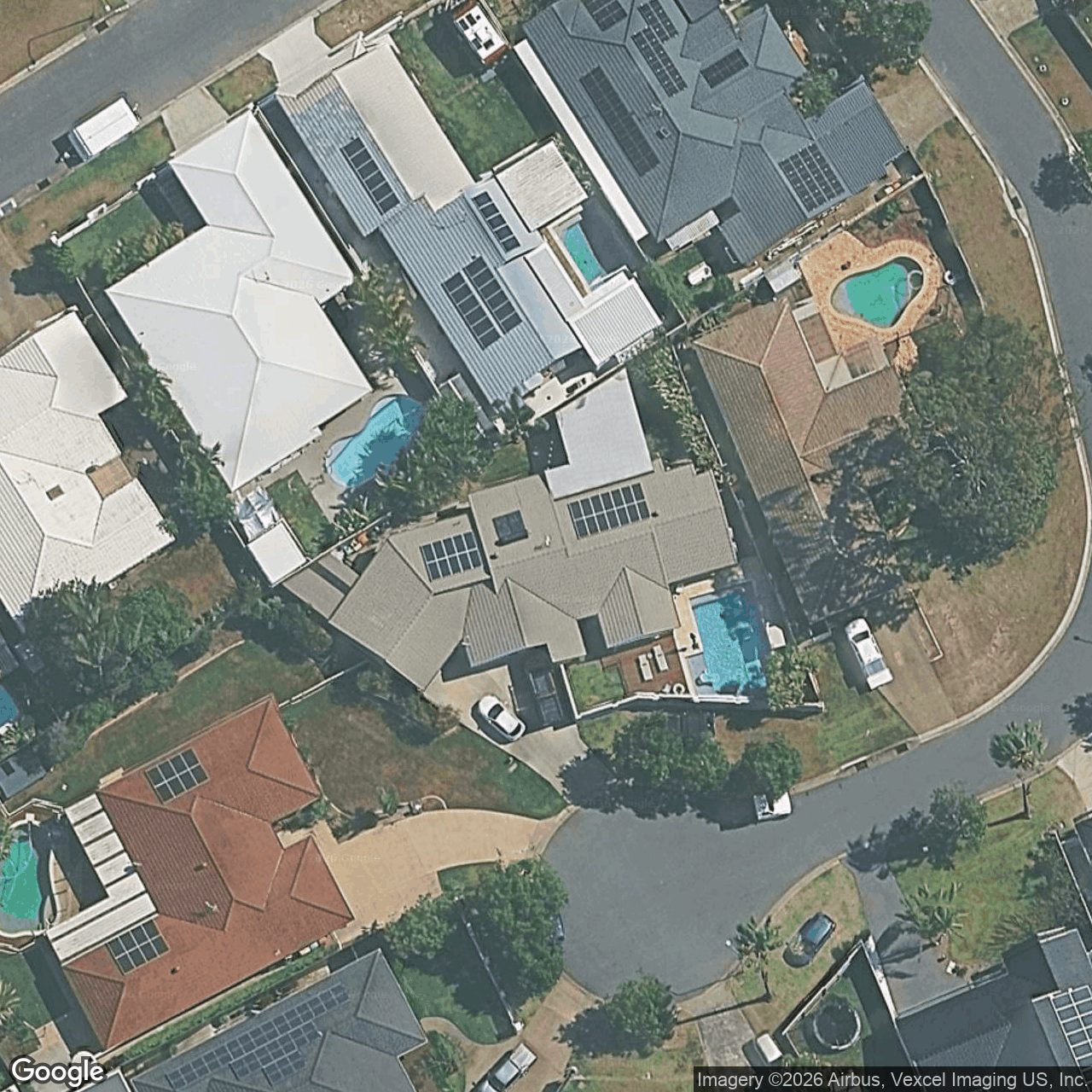 Aerial view of 5 Swift Place, Burleigh Waters QLD 4220