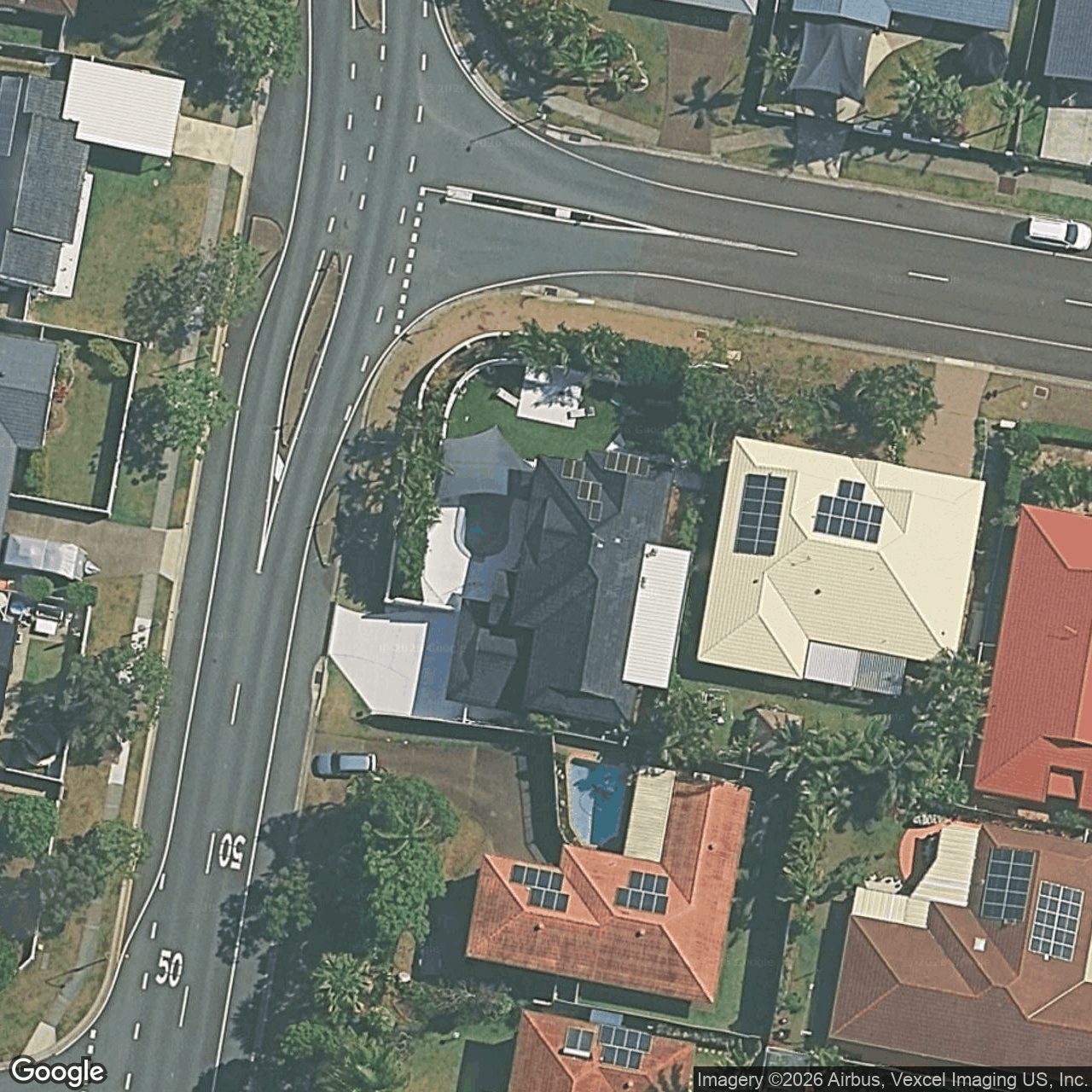 Aerial view of 101 Mattocks Road, Burleigh Waters QLD 4220