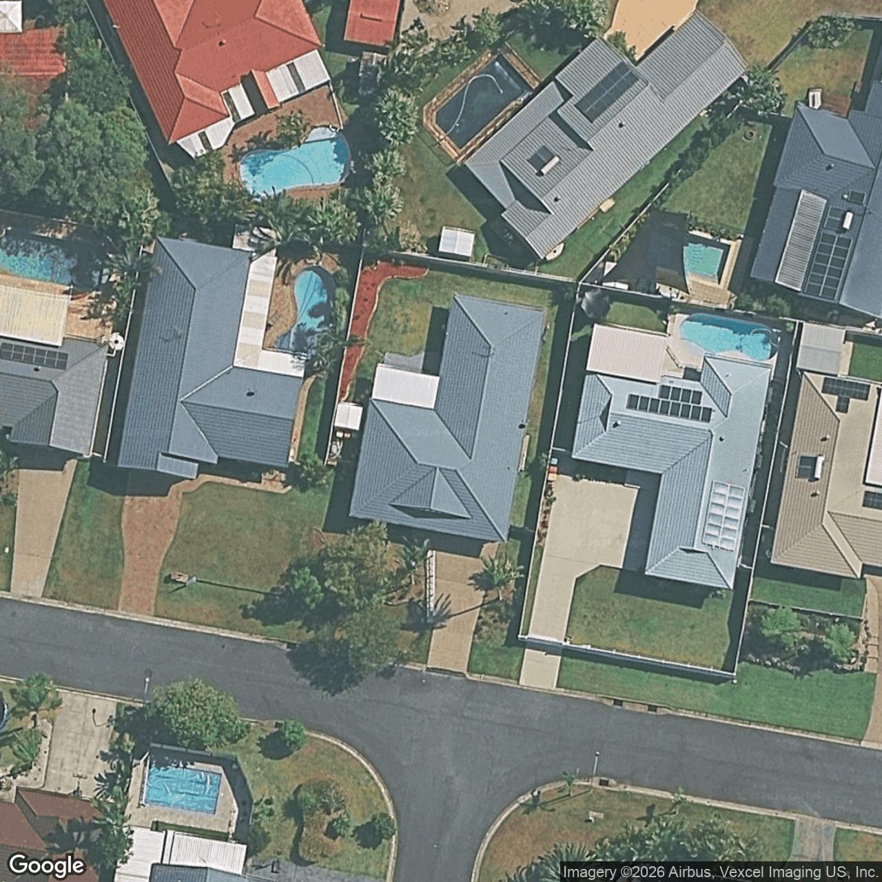 Aerial view of 21 Oakland Court, Burleigh Waters QLD 4220