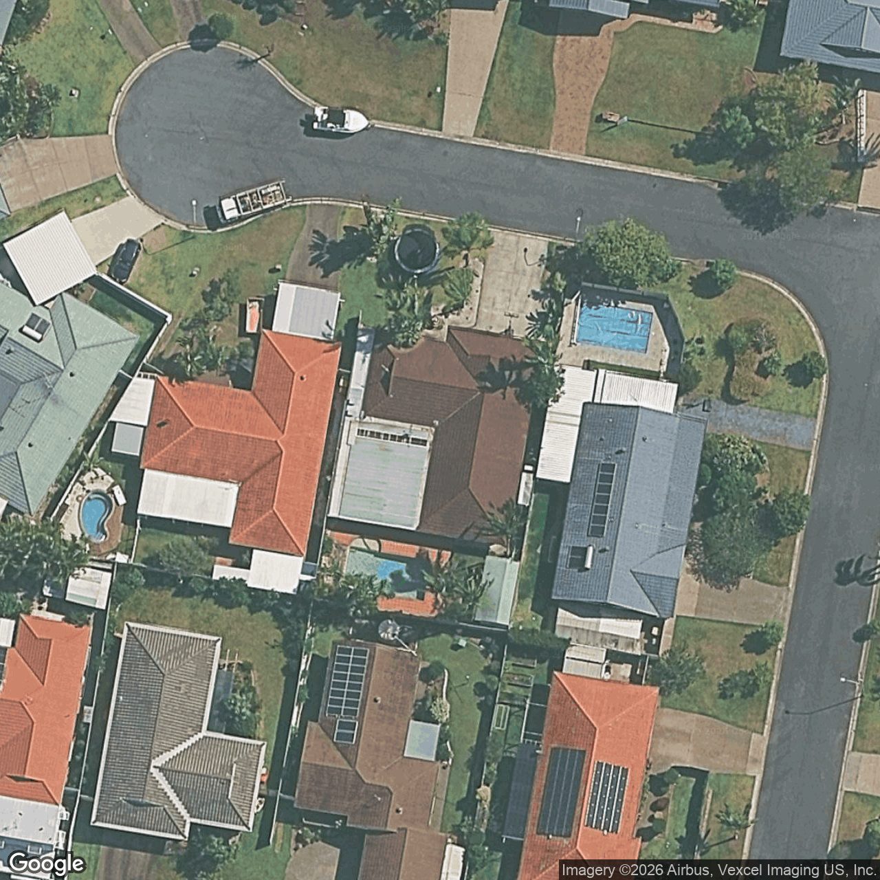 Aerial view of 6 Oakland Court, Burleigh Waters QLD 4220