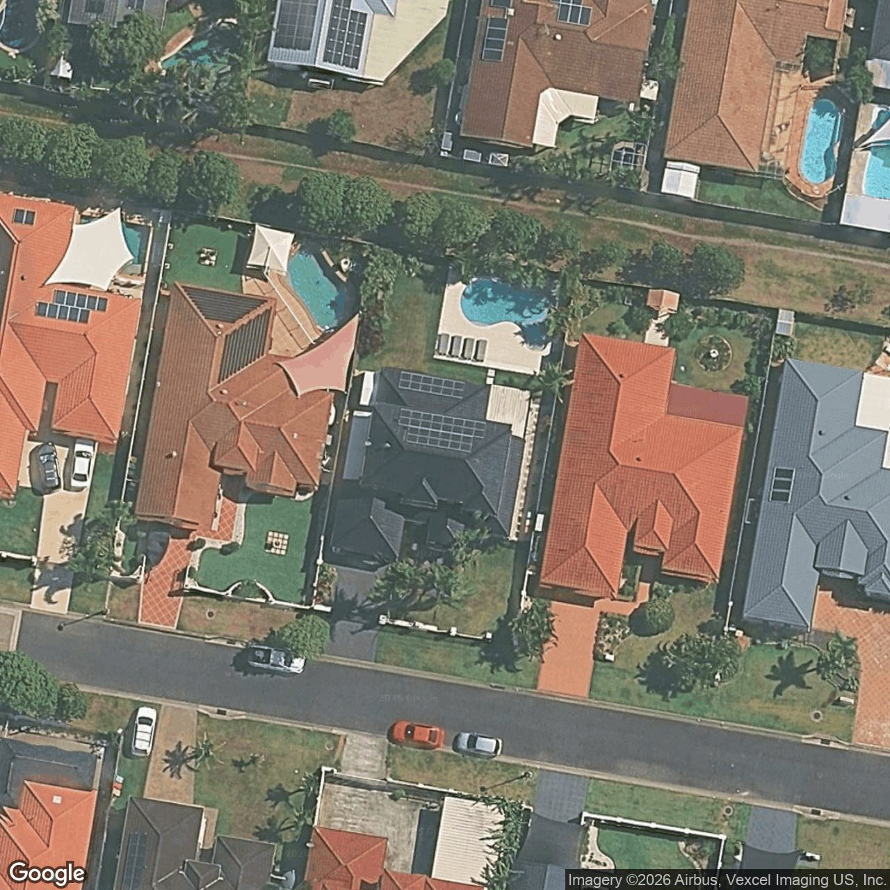 Aerial view of 32 Tropicana Circuit, Burleigh Waters QLD 4220