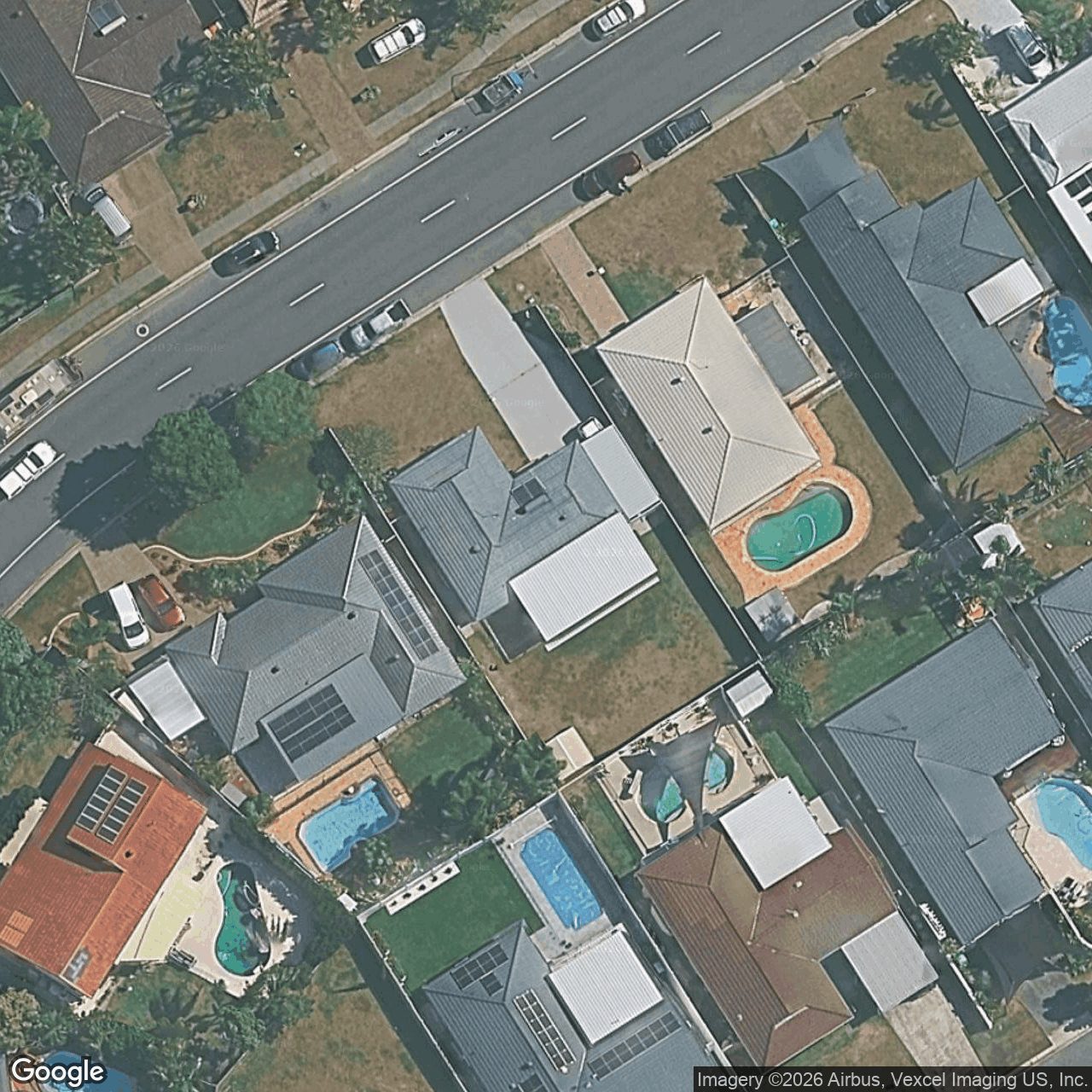Aerial view of 73 Auk Avenue, Burleigh Waters QLD 4220