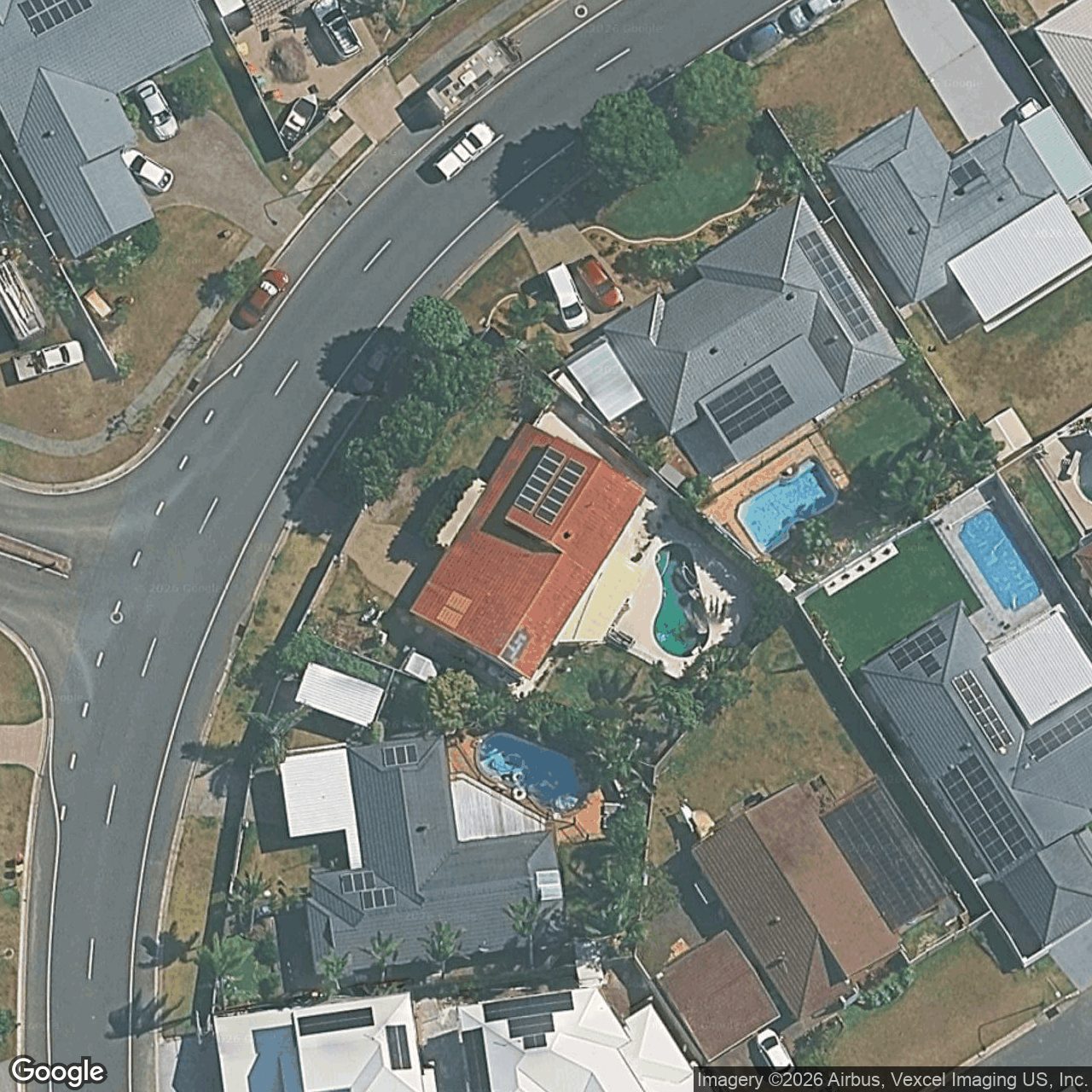 Aerial view of 69 Auk Avenue, Burleigh Waters QLD 4220