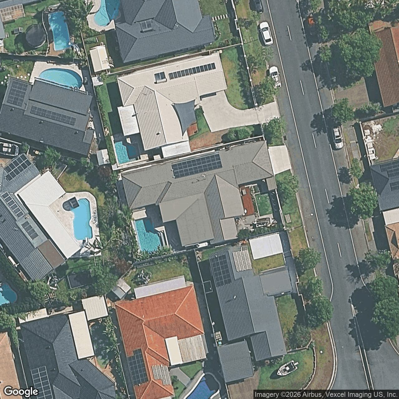 Aerial view of 23 Whistler Drive, Burleigh Waters QLD 4220