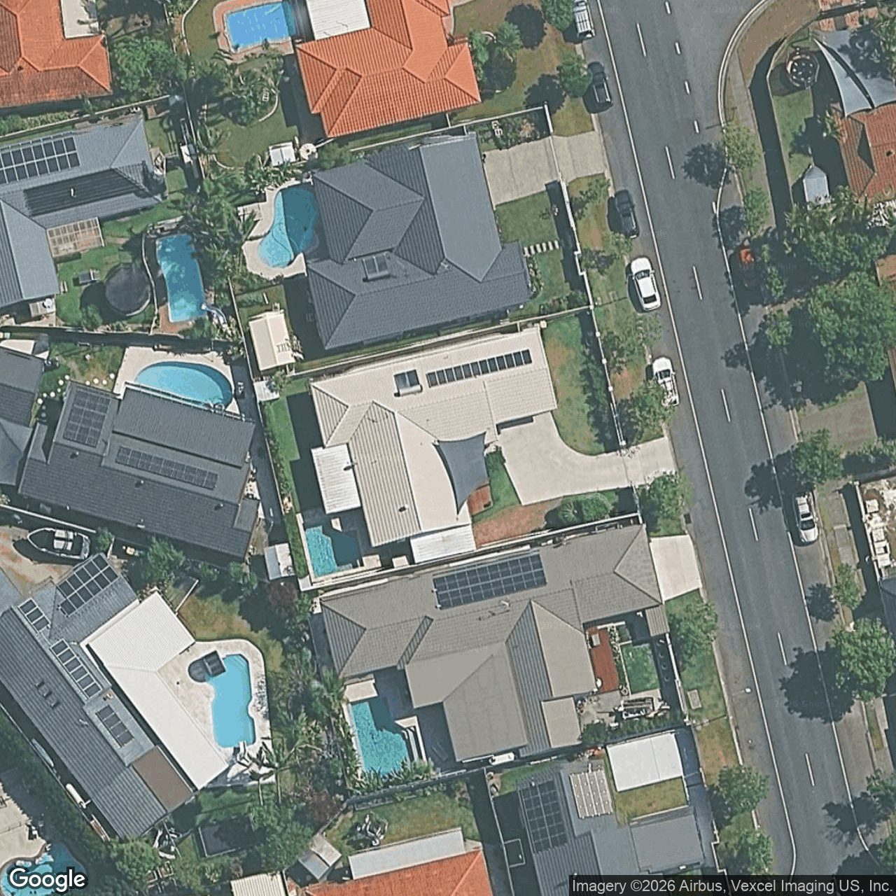Aerial view of 21 Whistler Drive, Burleigh Waters QLD 4220