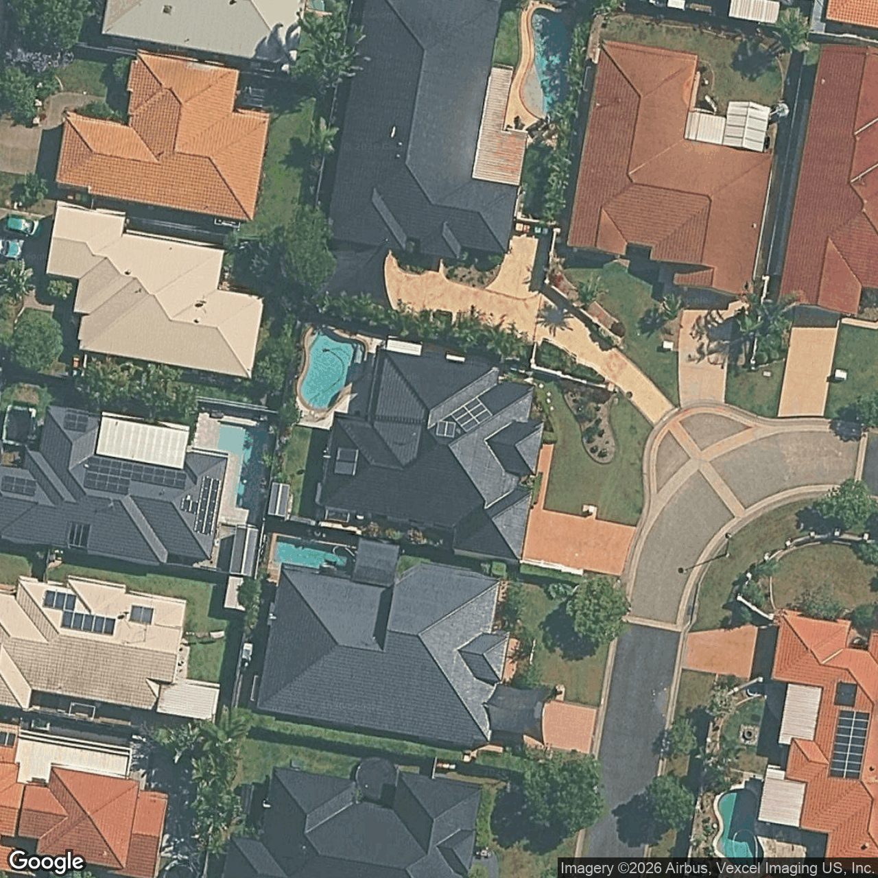 Aerial view of 34 Shoalwater Court, Burleigh Waters QLD 4220