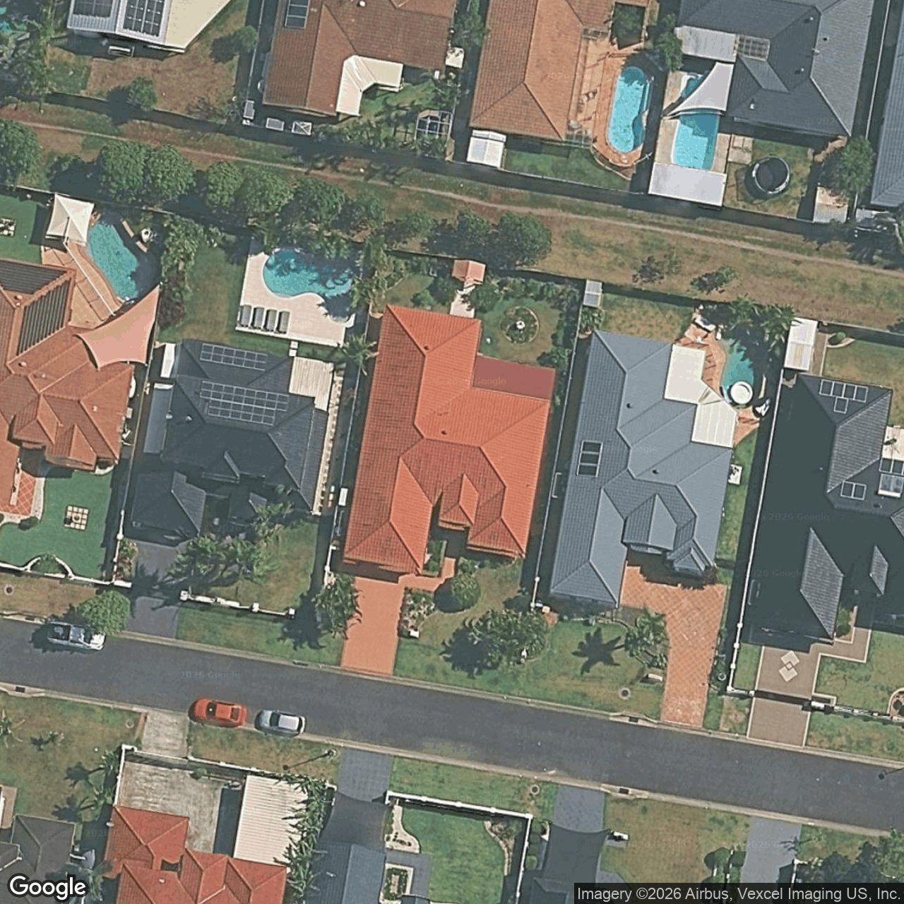 Aerial view of 34 Tropicana Circuit, Burleigh Waters QLD 4220