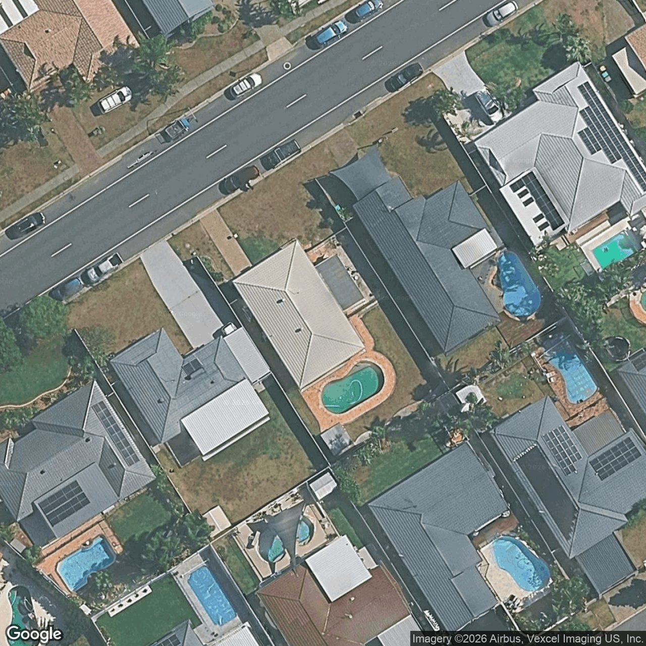 Aerial view of 75 Auk Avenue, Burleigh Waters QLD 4220