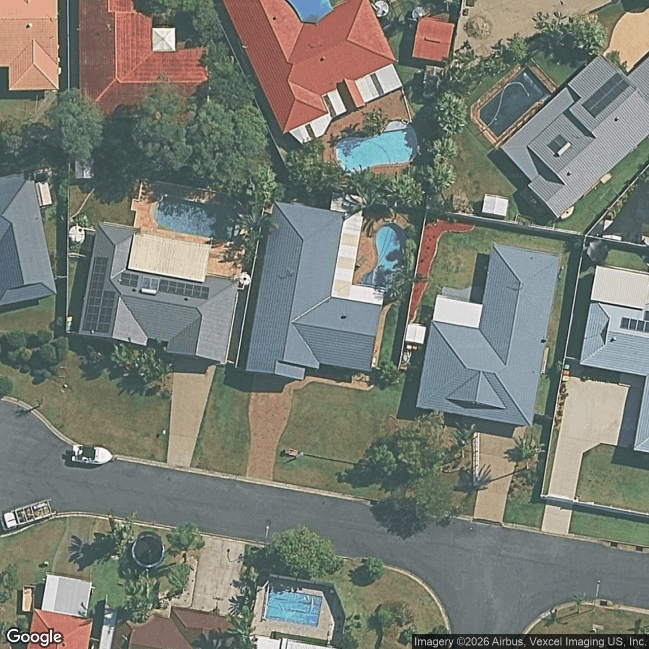 Aerial view of 20 Oakland Court, Burleigh Waters QLD 4220