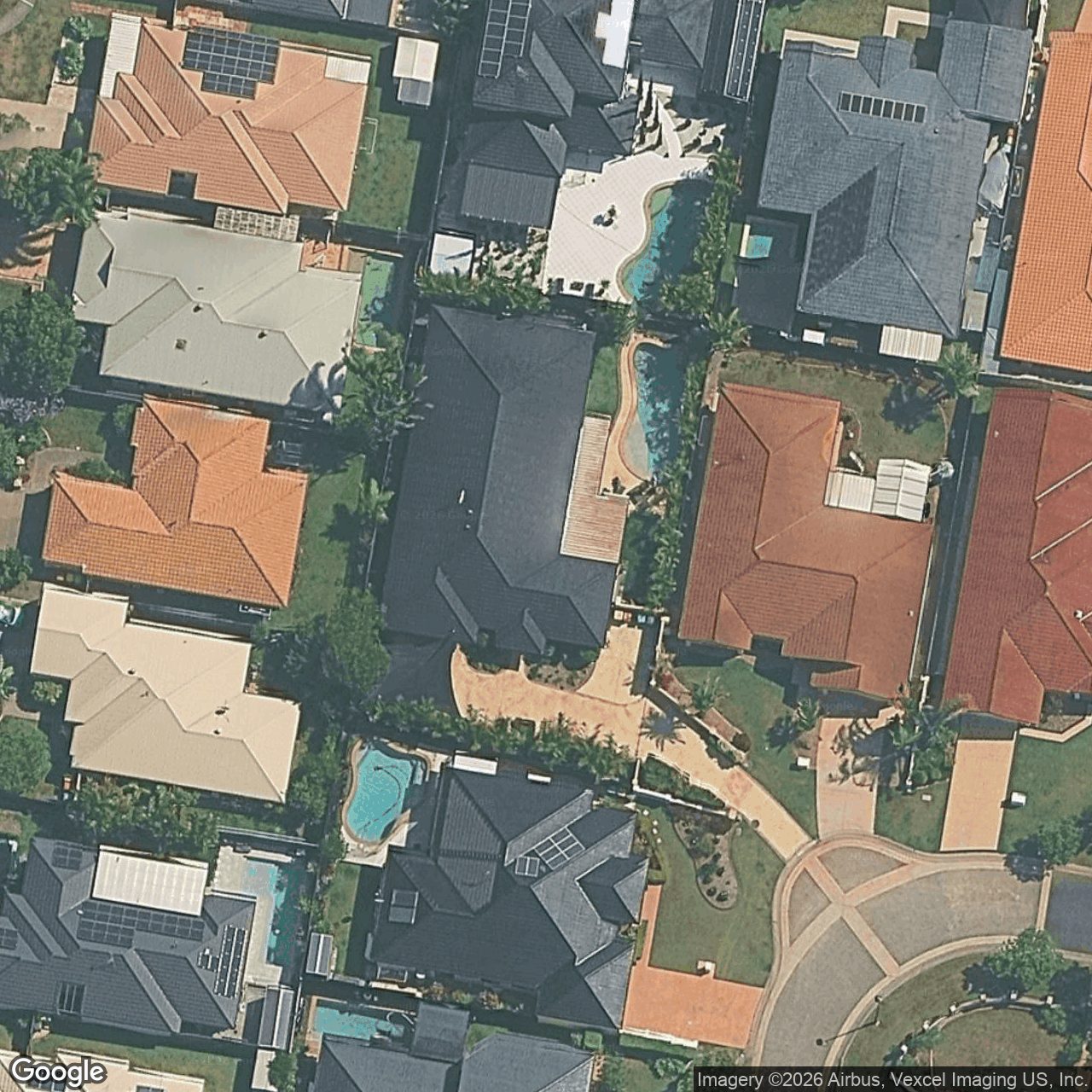 Aerial view of 36 Shoalwater Court, Burleigh Waters QLD 4220