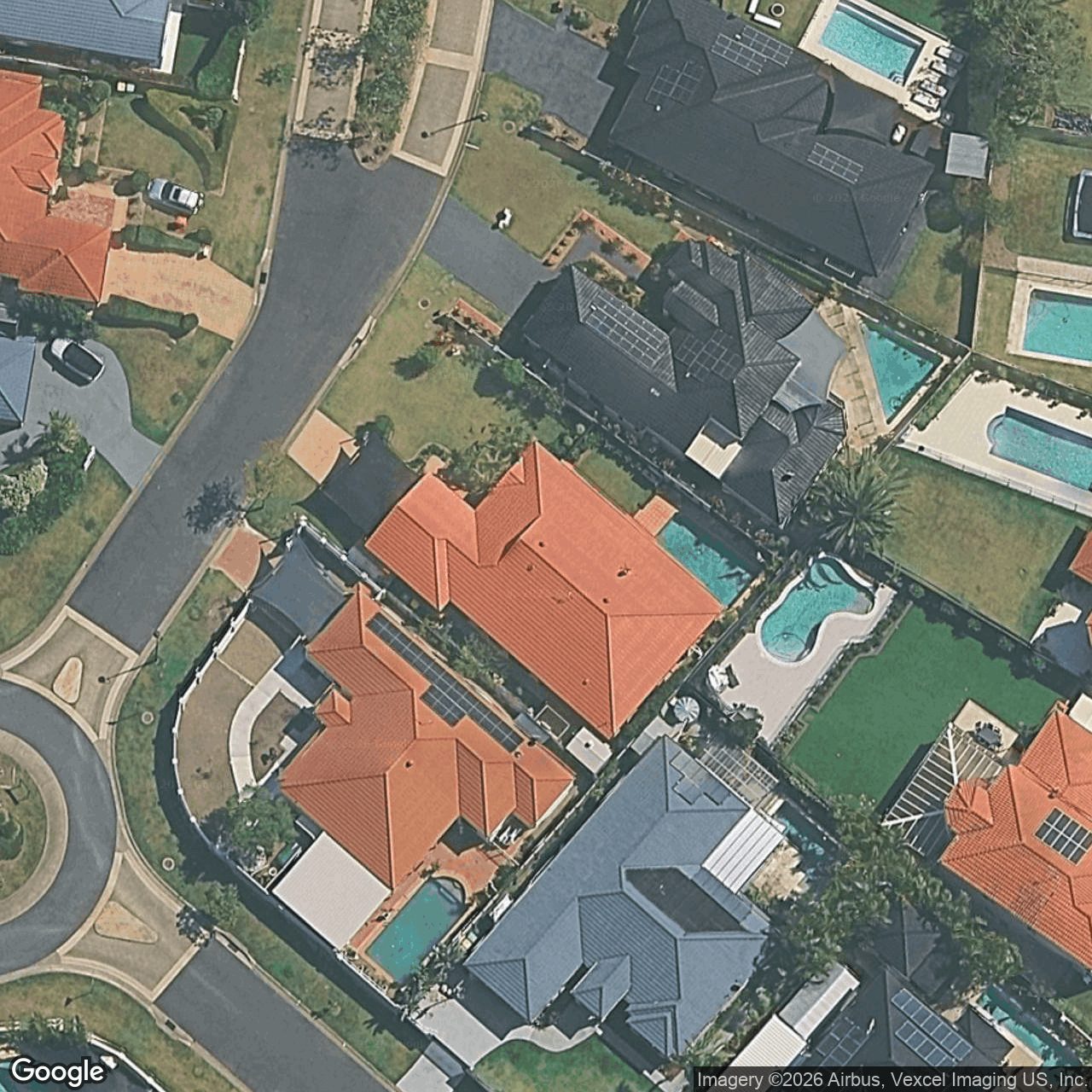 Aerial view of 50 Tropicana Circuit, Burleigh Waters QLD 4220