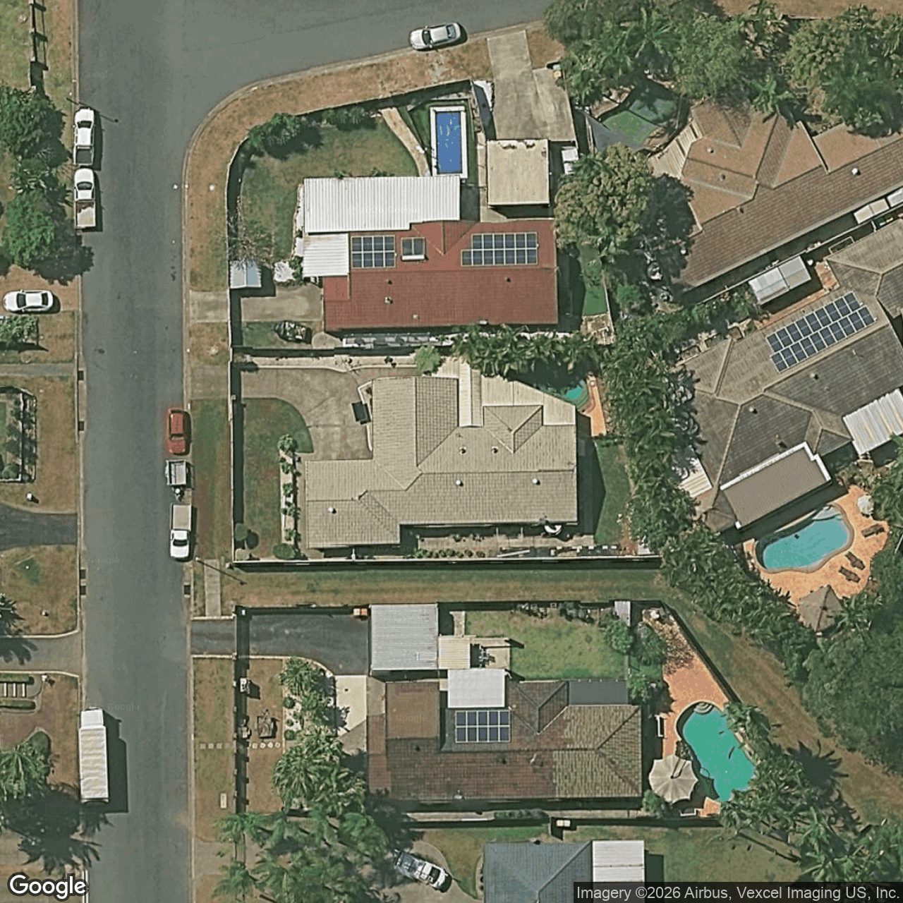 Aerial view of 28 Bradstone Road, Carrara QLD 4211