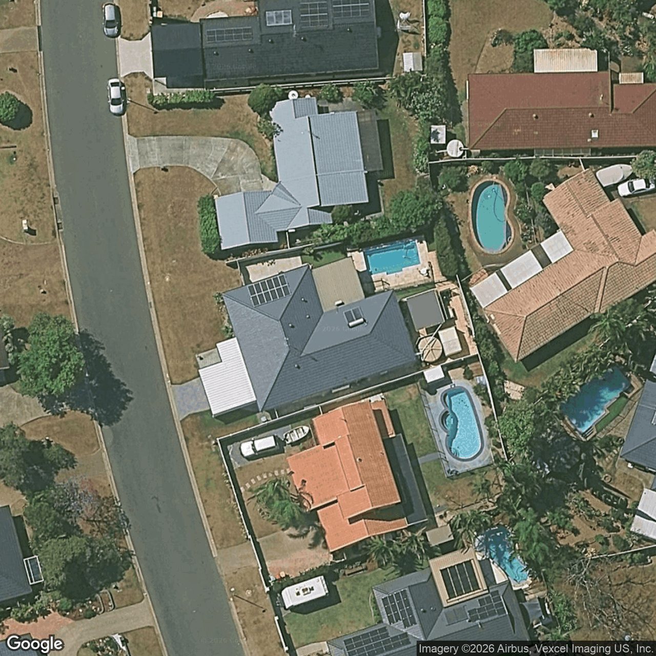 Aerial view of 12 Bradstone Road, Carrara QLD 4211