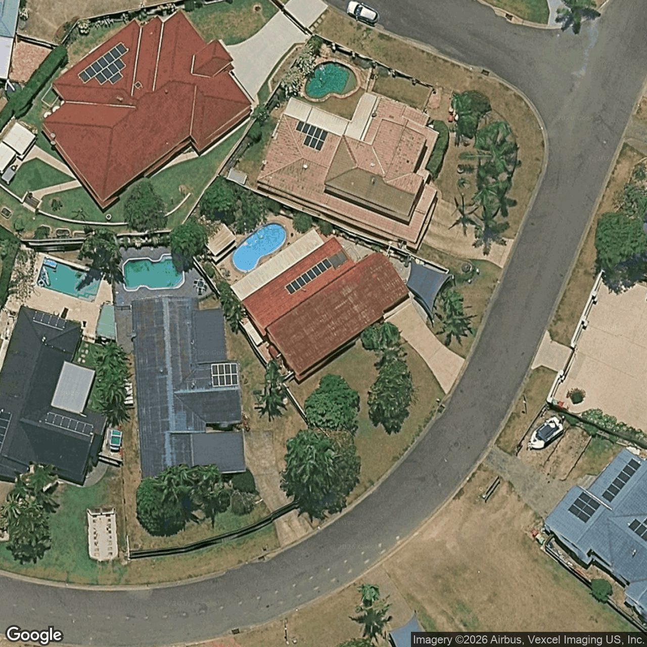 Aerial view of 14 Haddon Court, Carrara QLD 4211