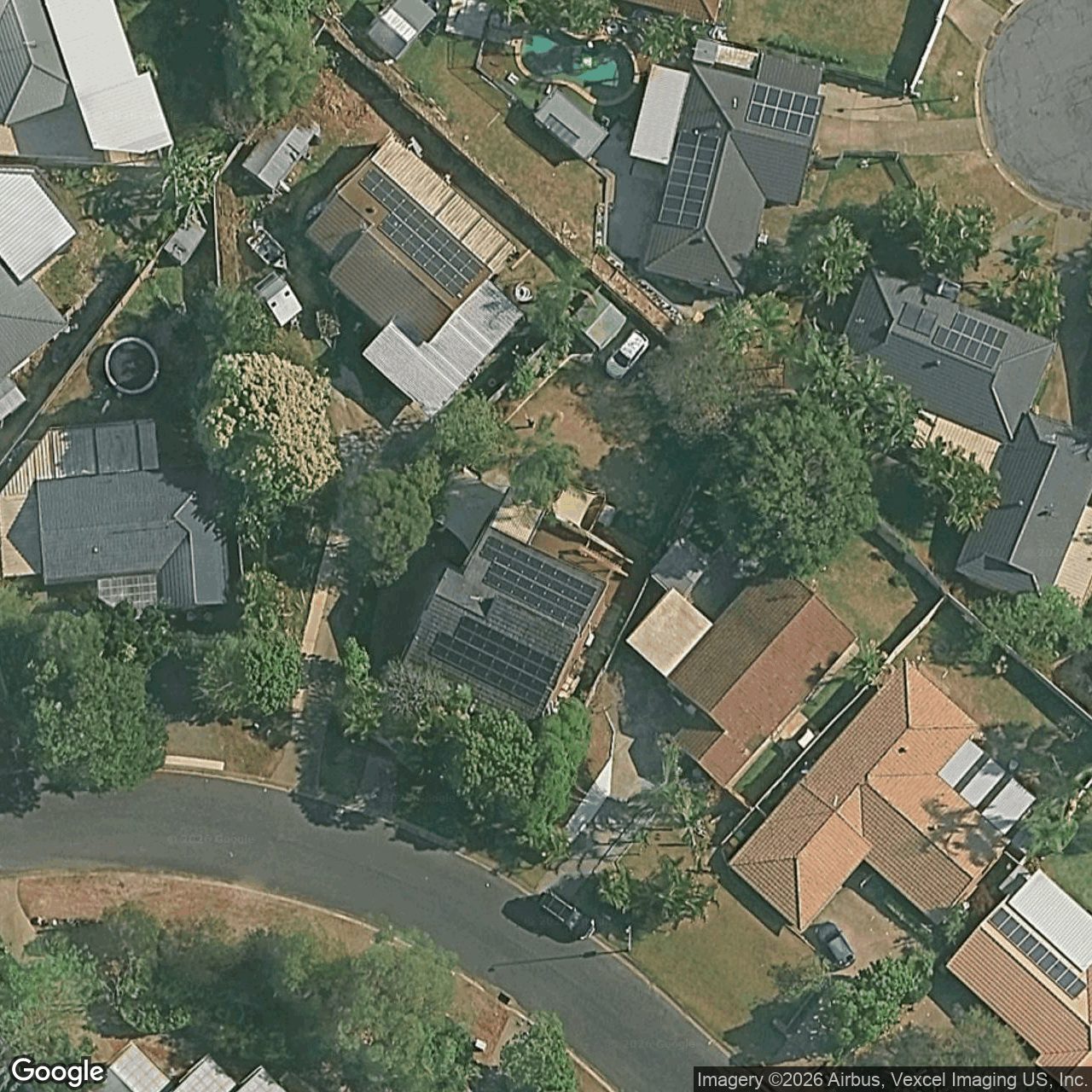 Aerial view of 8 Jancoon Court, Carrara QLD 4211