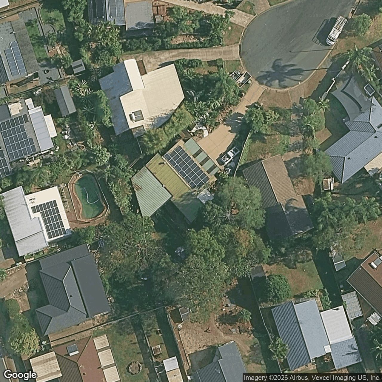 Aerial view of 29 Jancoon Court, Carrara QLD 4211