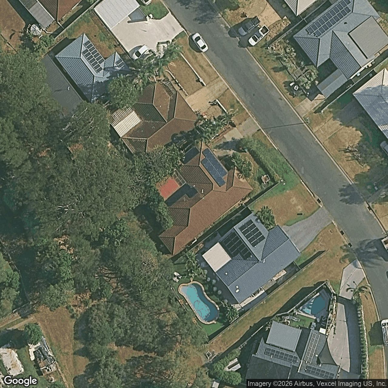 Aerial view of 15 Jancoon Court, Carrara QLD 4211