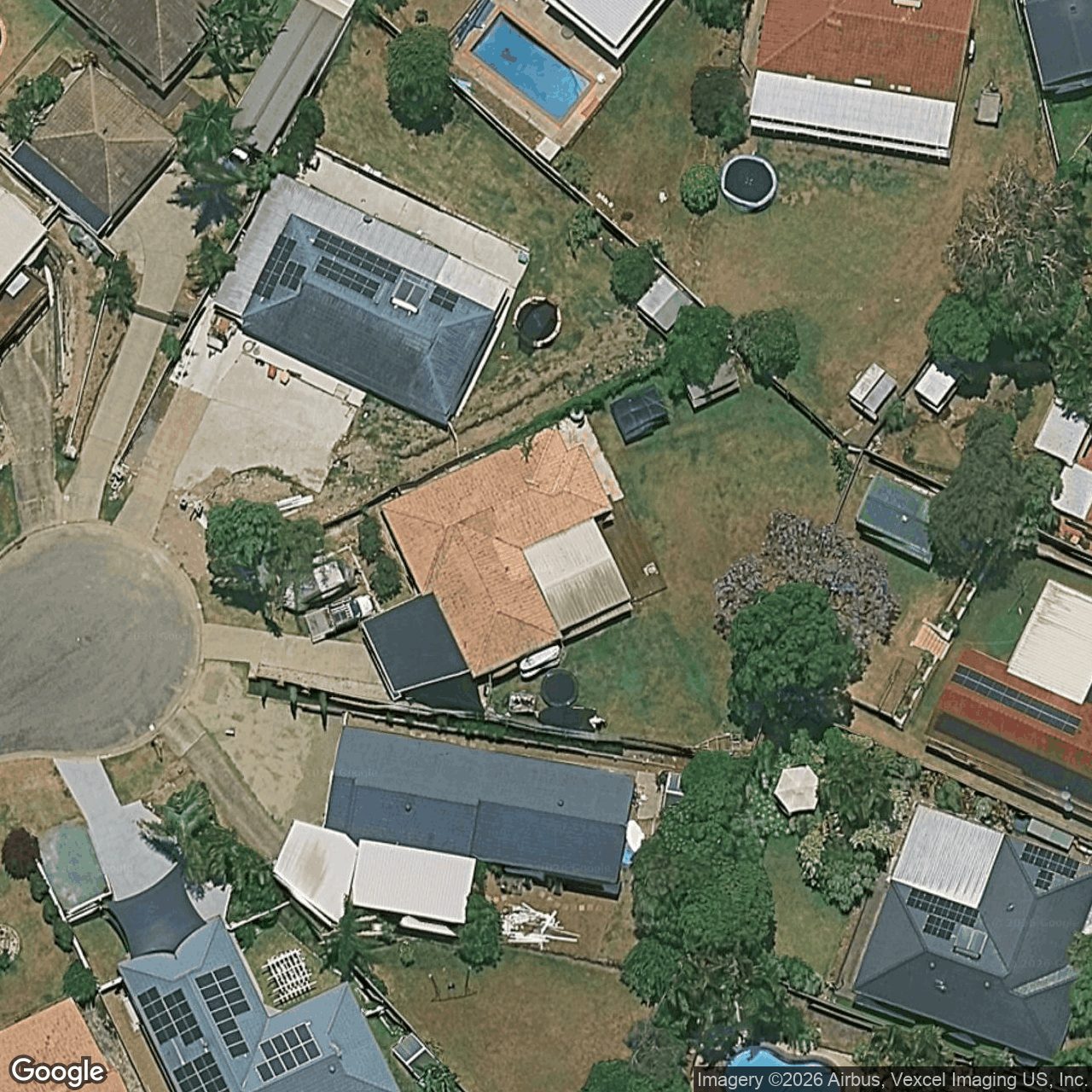 Aerial view of 14 Muston Court, Carrara QLD 4211