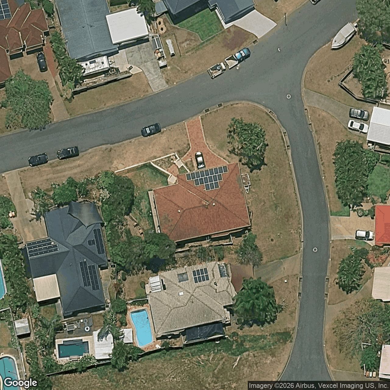 Aerial view of 1 Bretton Court, Carrara QLD 4211