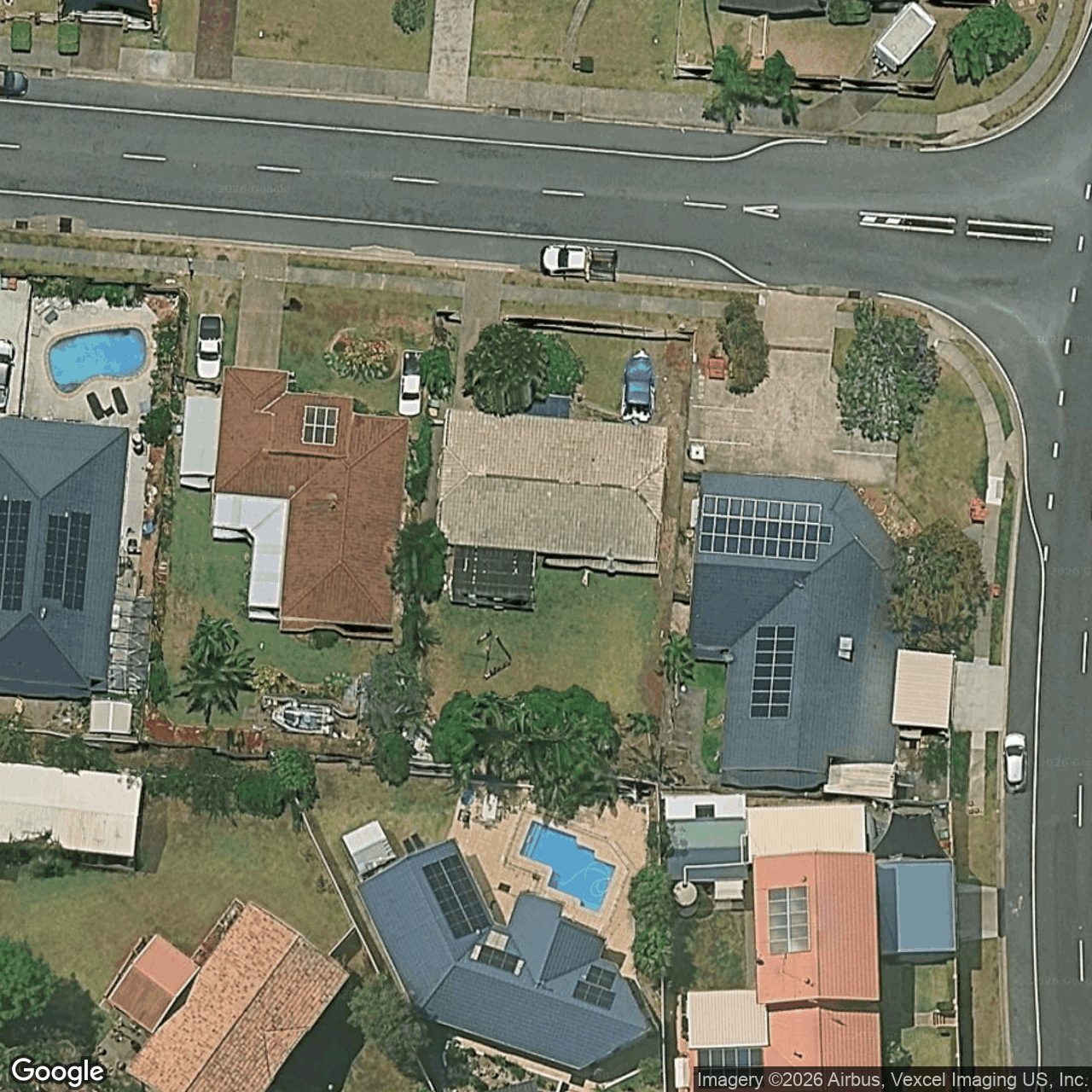 Aerial view of 51 Michelmore Road, Carrara QLD 4211