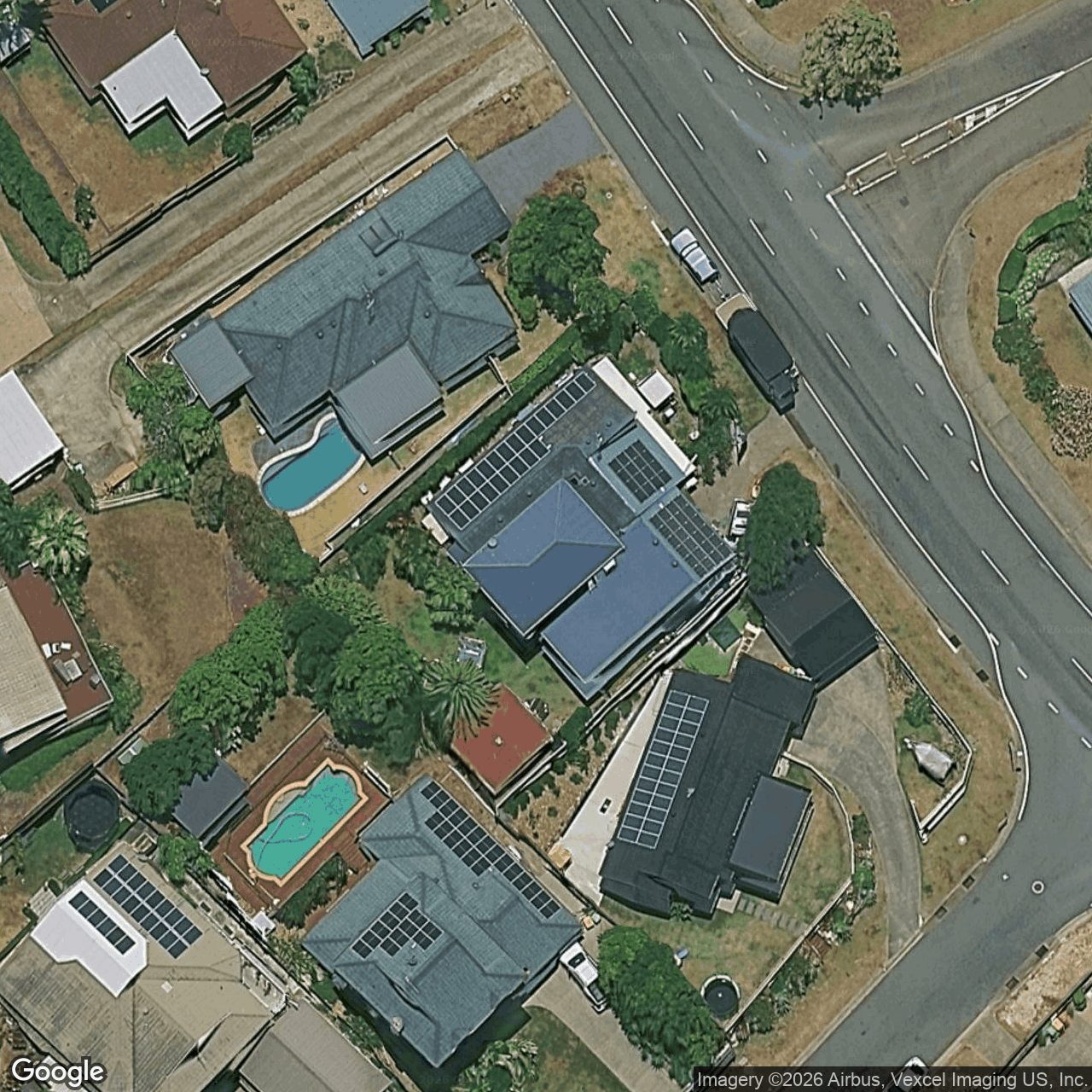 Aerial view of 33 Michelmore Road, Carrara QLD 4211