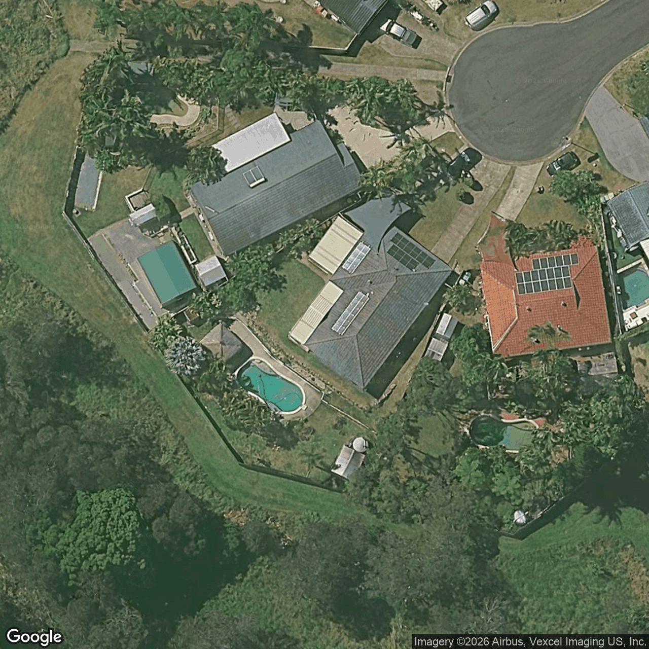 Aerial view of 8 Namoi Court, Carrara QLD 4211