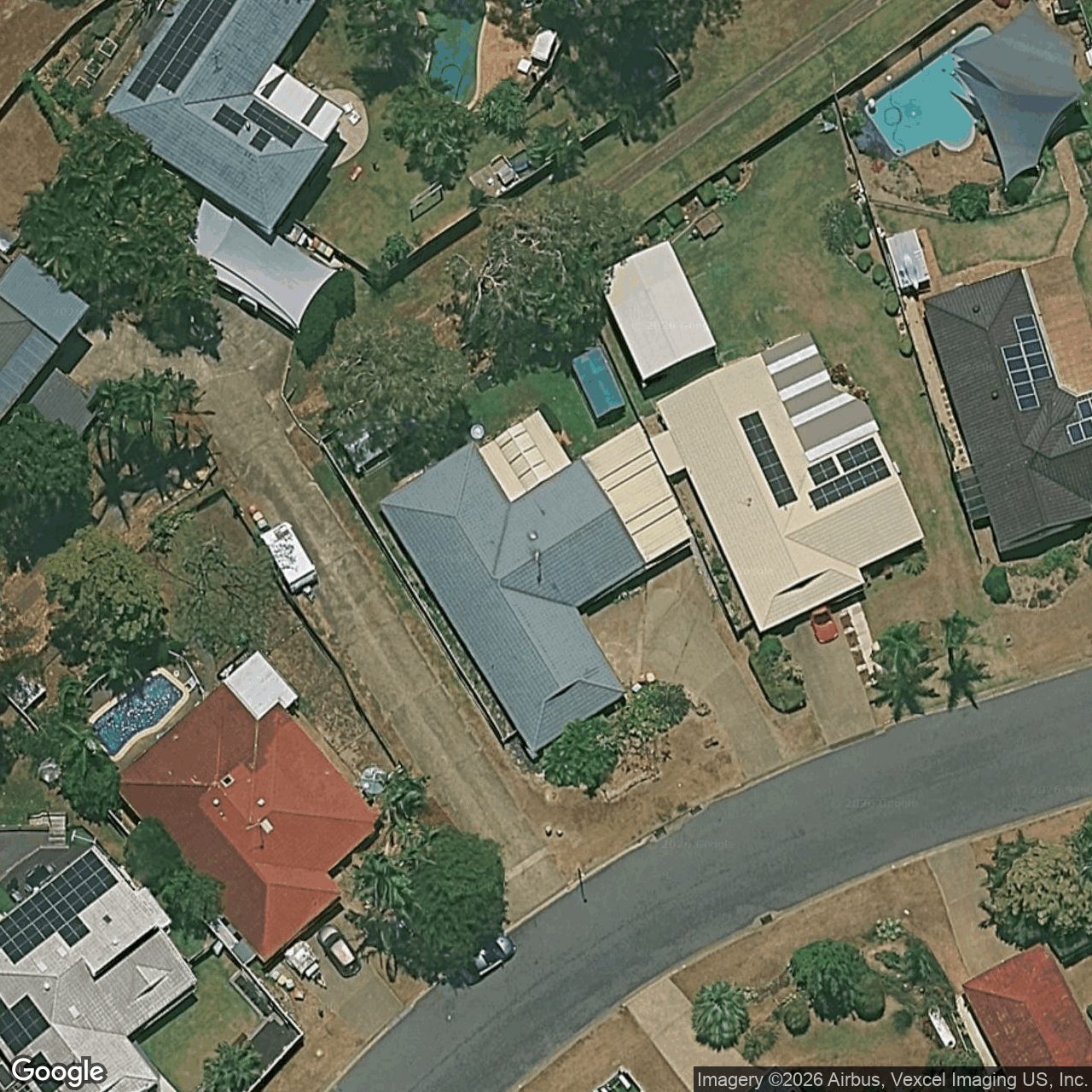 Aerial view of 9 Woolmere Street, Carrara QLD 4211