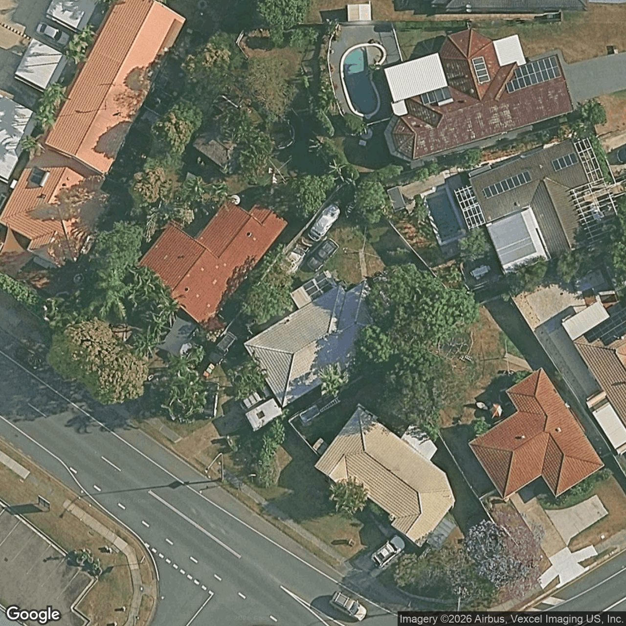 Aerial view of 121 Pappas Way, Carrara QLD 4211