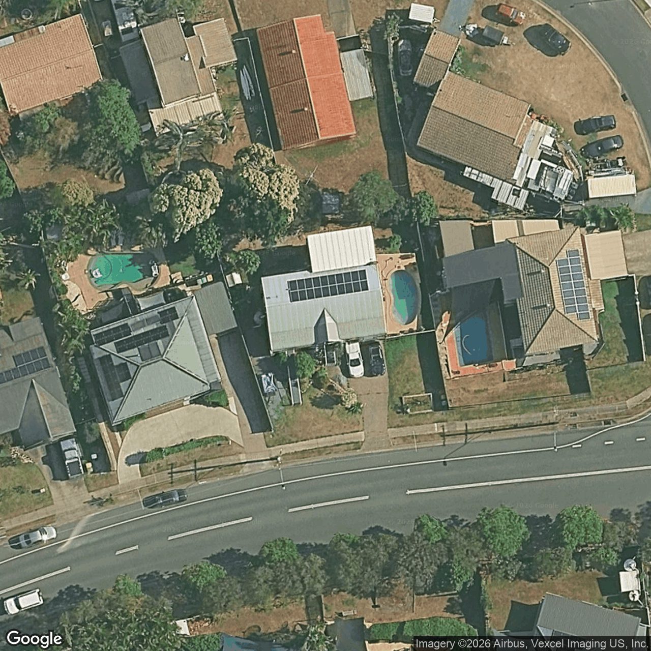 Aerial view of 169 Pappas Way, Carrara QLD 4211