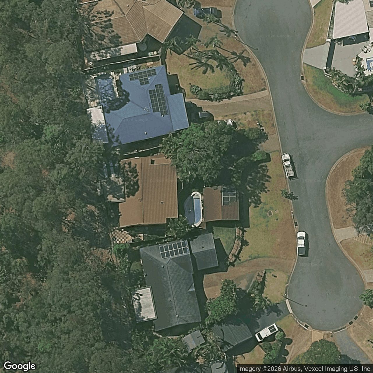 Aerial view of 15 Matheson Court, Carrara QLD 4211