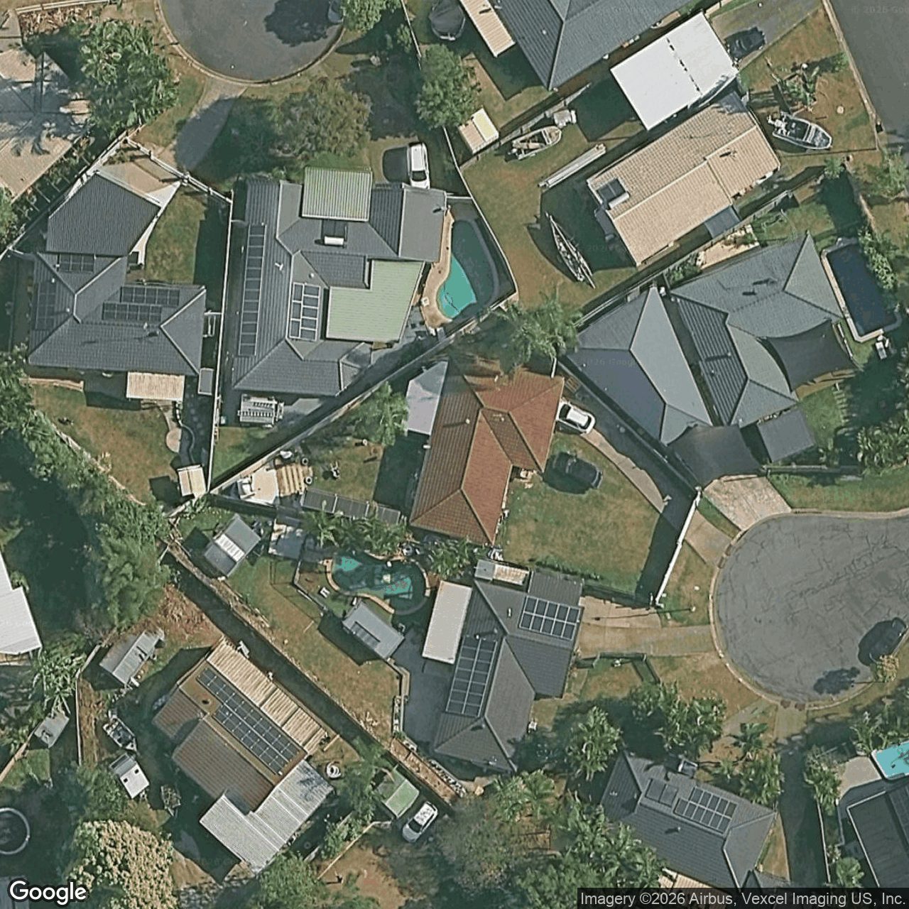 Aerial view of 3 Verdant Place, Carrara QLD 4211