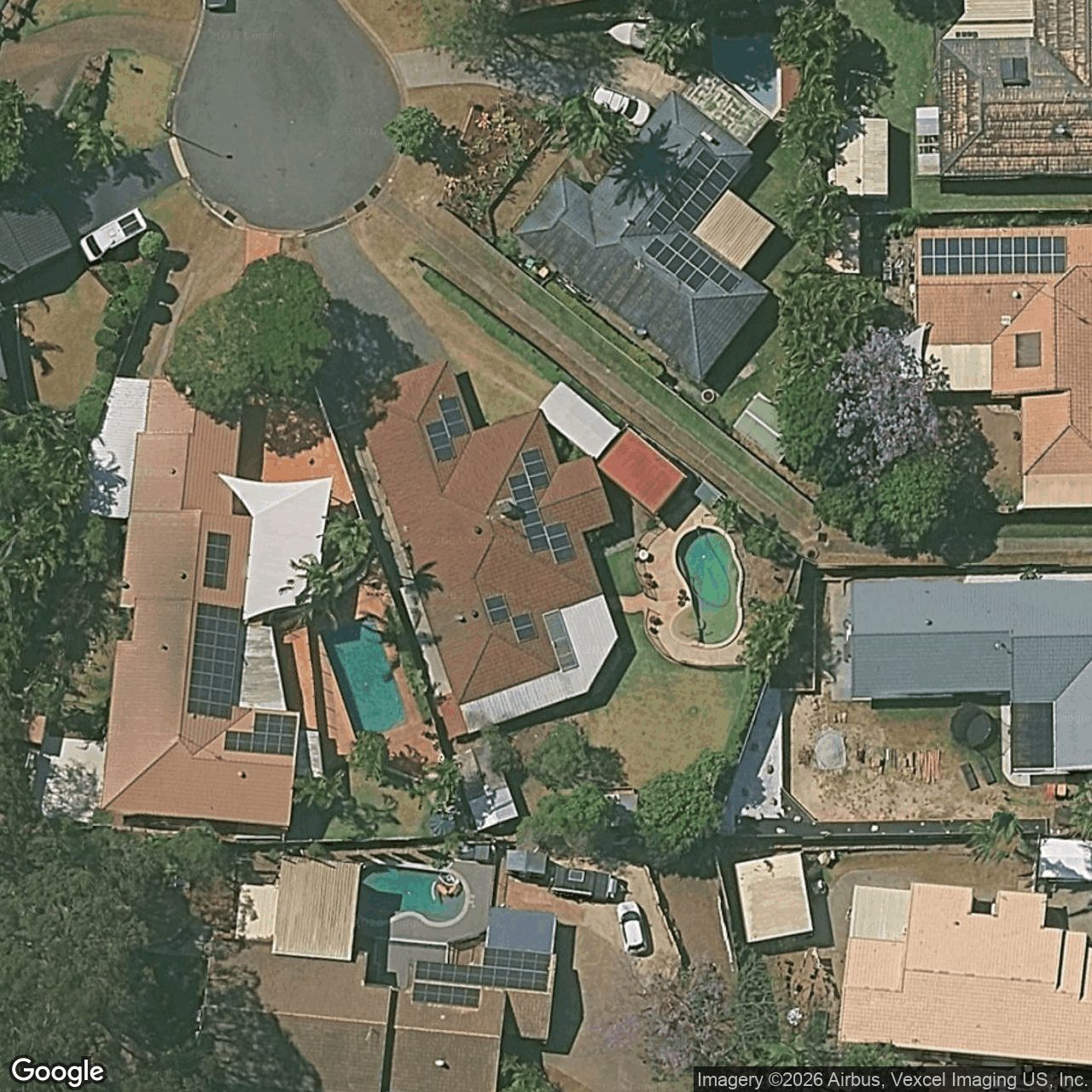Aerial view of 8 Matheson Court, Carrara QLD 4211