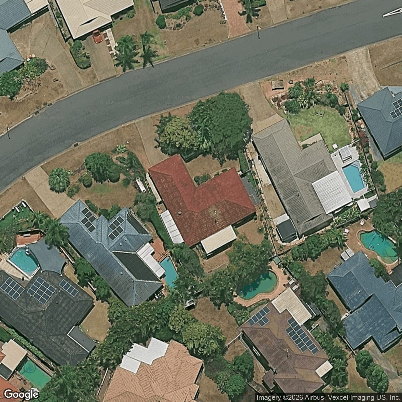 Aerial view of 6 Woolmere Street, Carrara QLD 4211