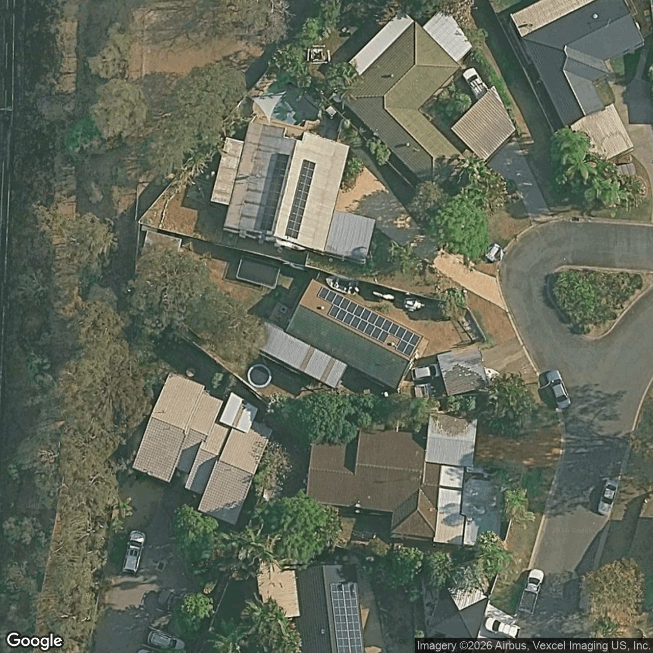 Aerial view of 25 Mercator Court, Carrara QLD 4211