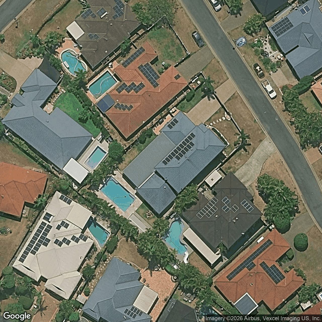Aerial view of 11 Greenbank Circuit, Carrara QLD 4211