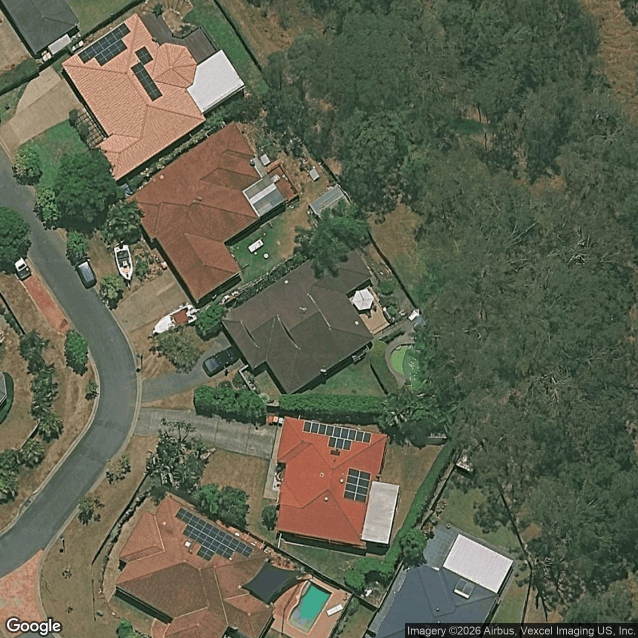 Aerial view of 38 Greenbank Circuit, Carrara QLD 4211