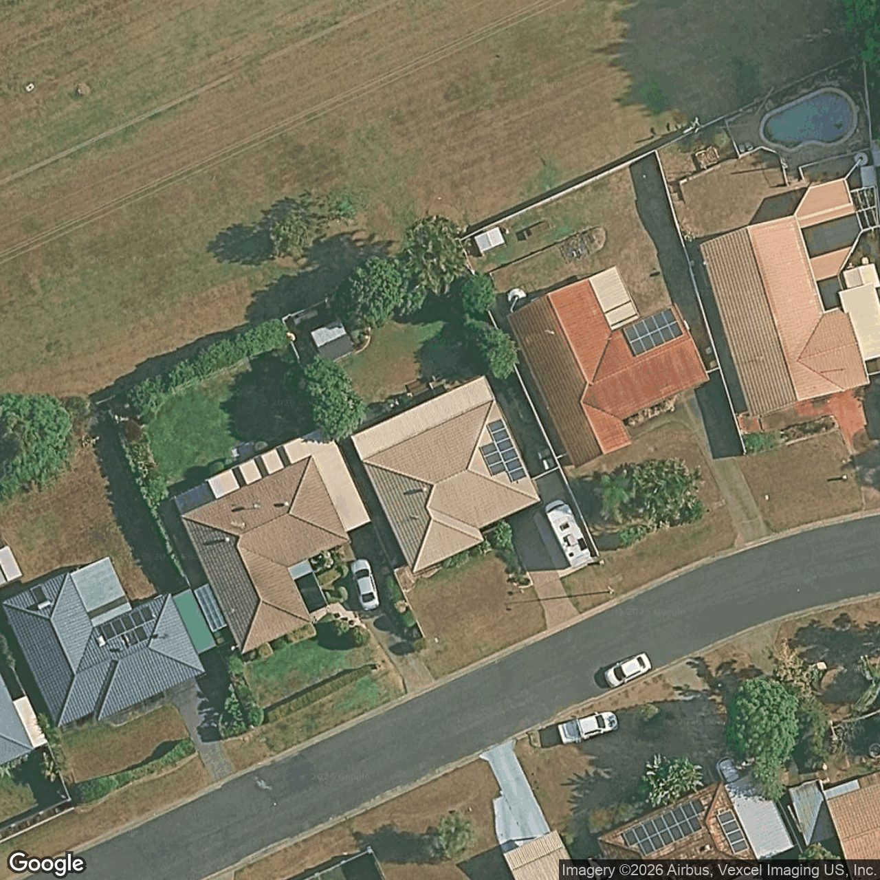 Aerial view of 21 Paul Court, Carrara QLD 4211