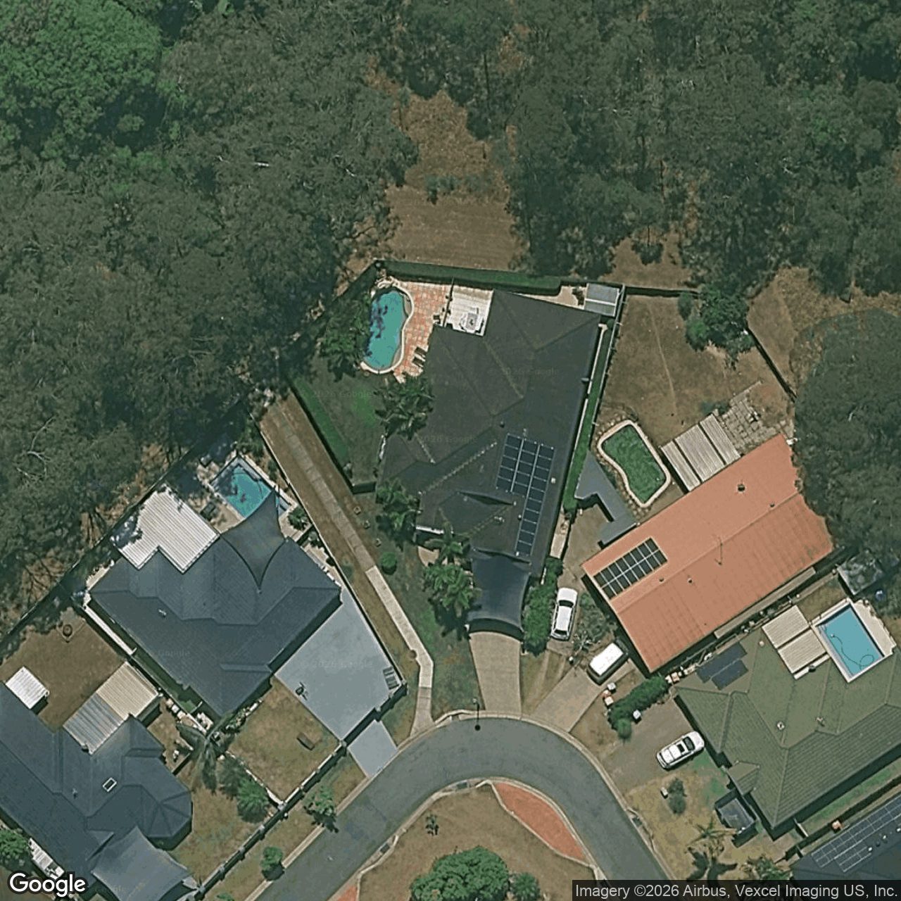 Aerial view of 18 Greenbank Circuit, Carrara QLD 4211