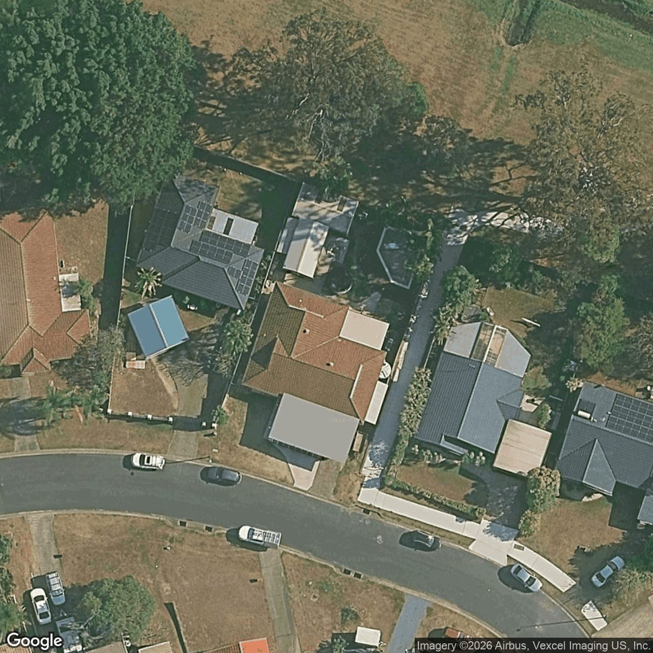 Aerial view of 11 Paul Court, Carrara QLD 4211