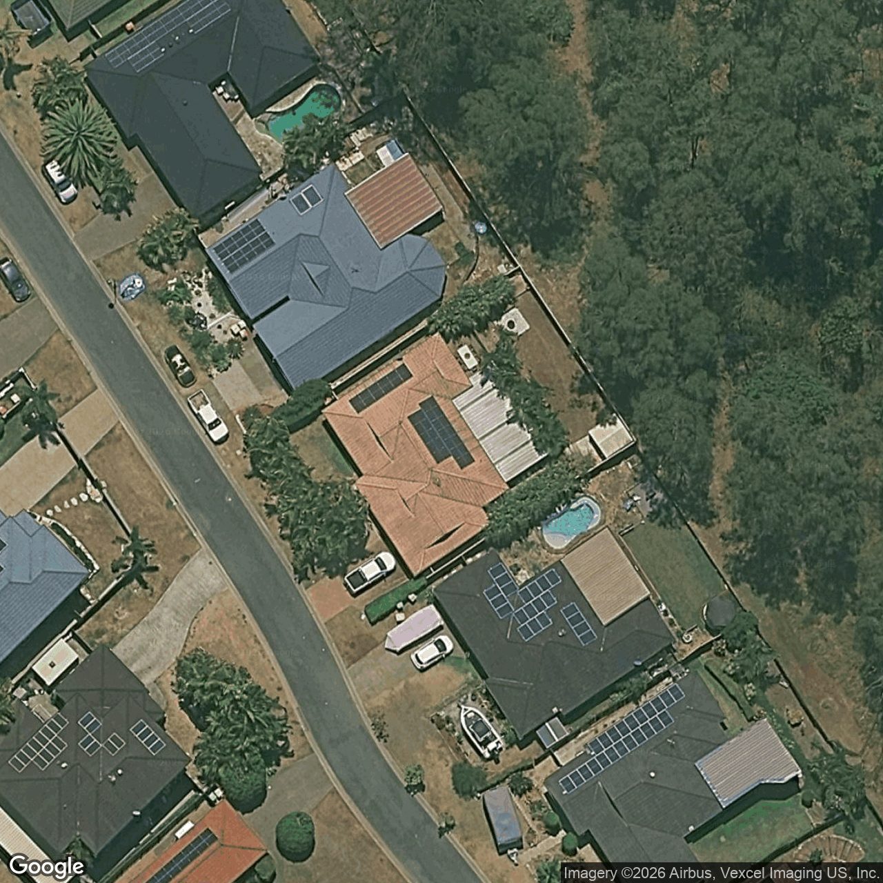Aerial view of 28 Greenbank Circuit, Carrara QLD 4211