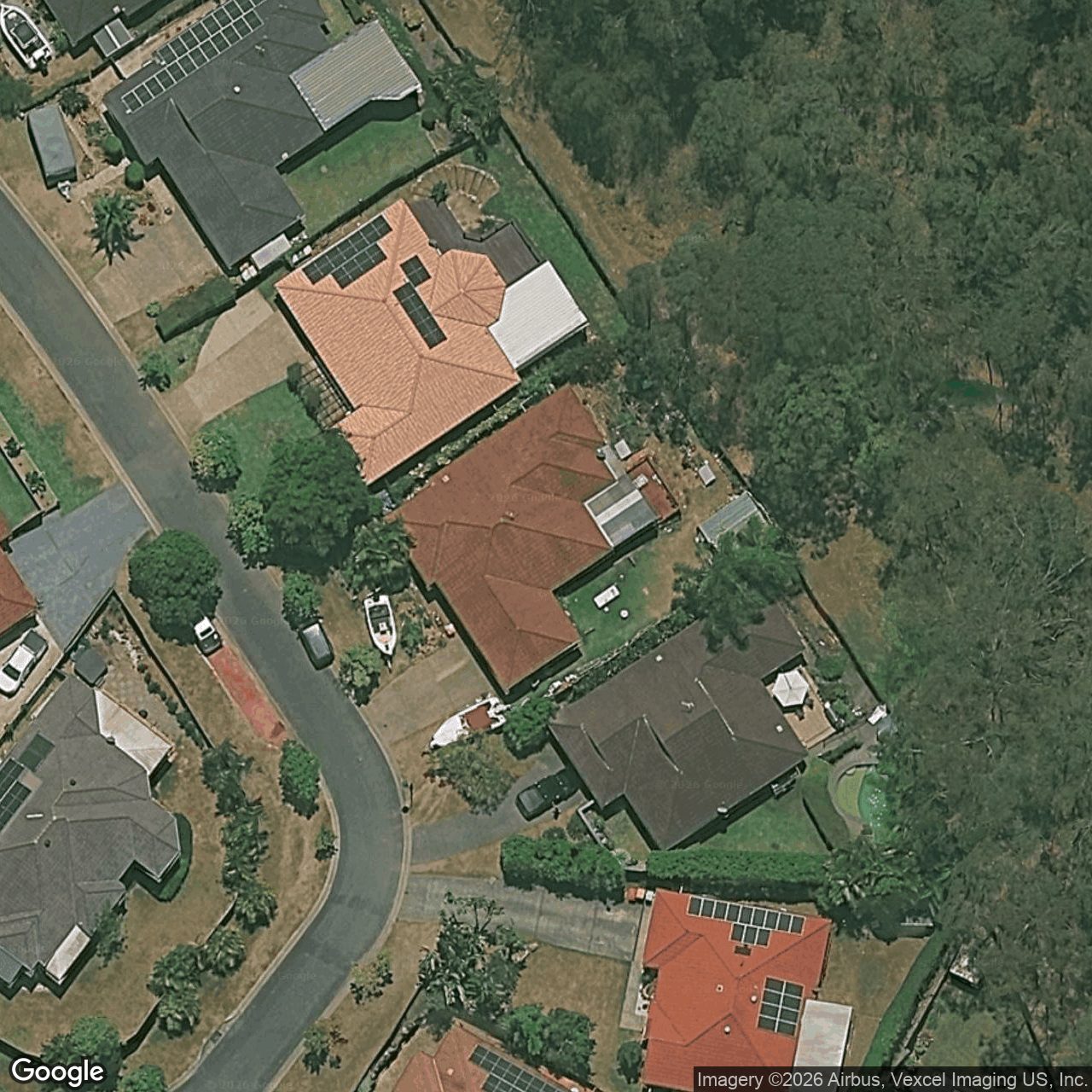 Aerial view of 36 Greenbank Circuit, Carrara QLD 4211