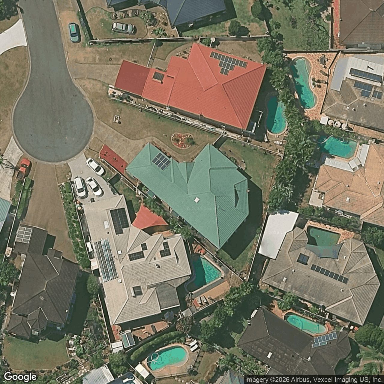 Aerial view of 22 Conadilly Court, Carrara QLD 4211