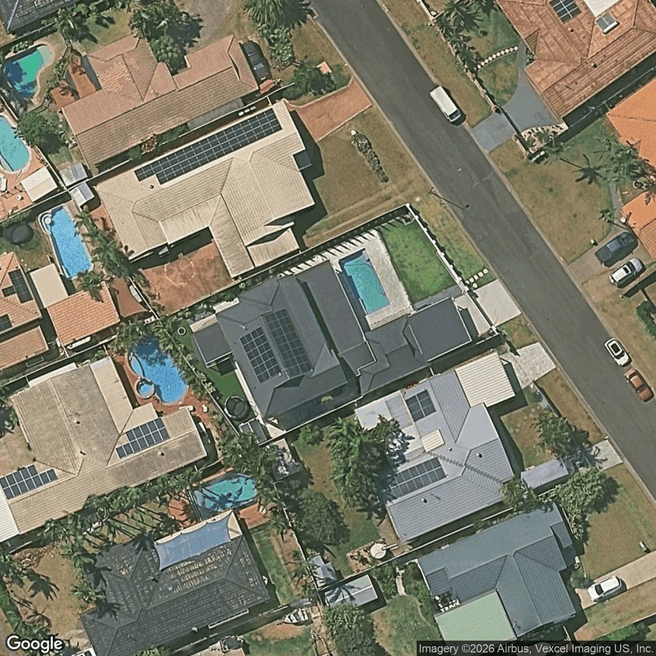 Aerial view of 11 Conadilly Court, Carrara QLD 4211