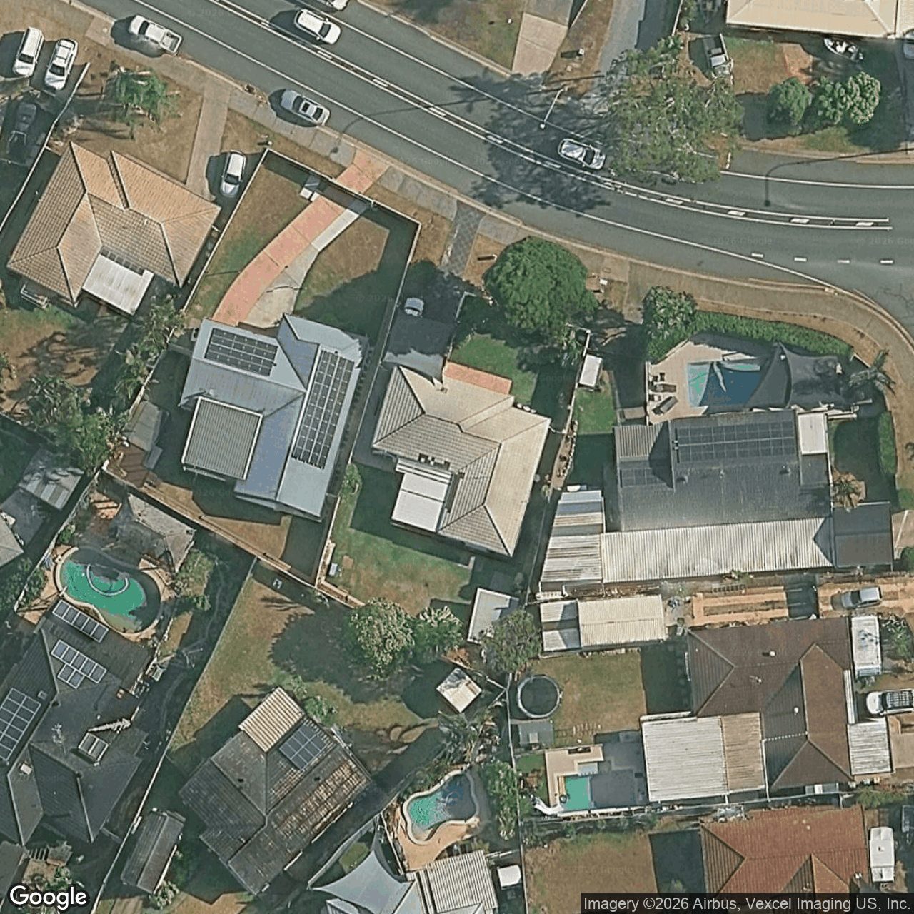 Aerial view of 68 Chisholm Road, Carrara QLD 4211