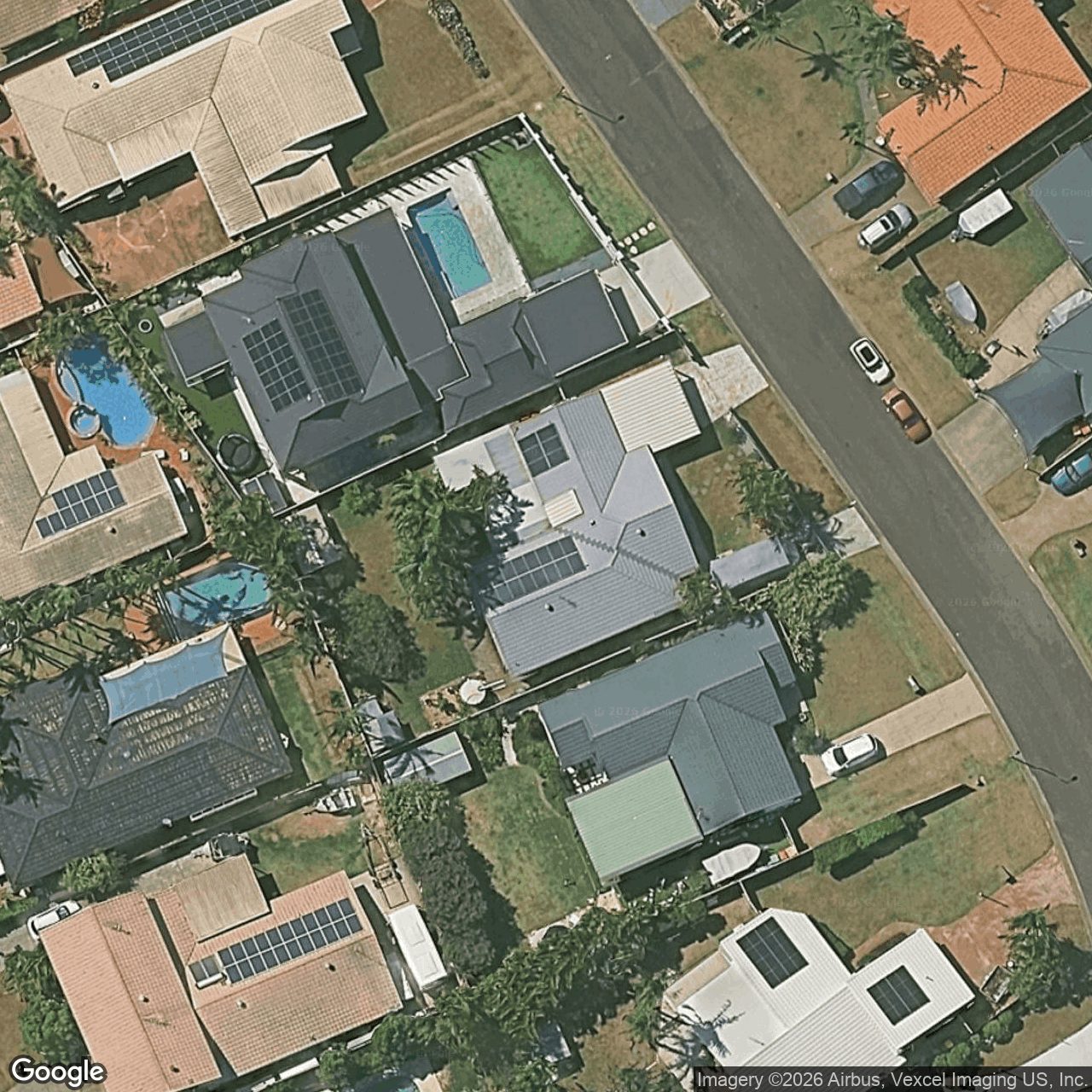 Aerial view of 13 Conadilly Court, Carrara QLD 4211