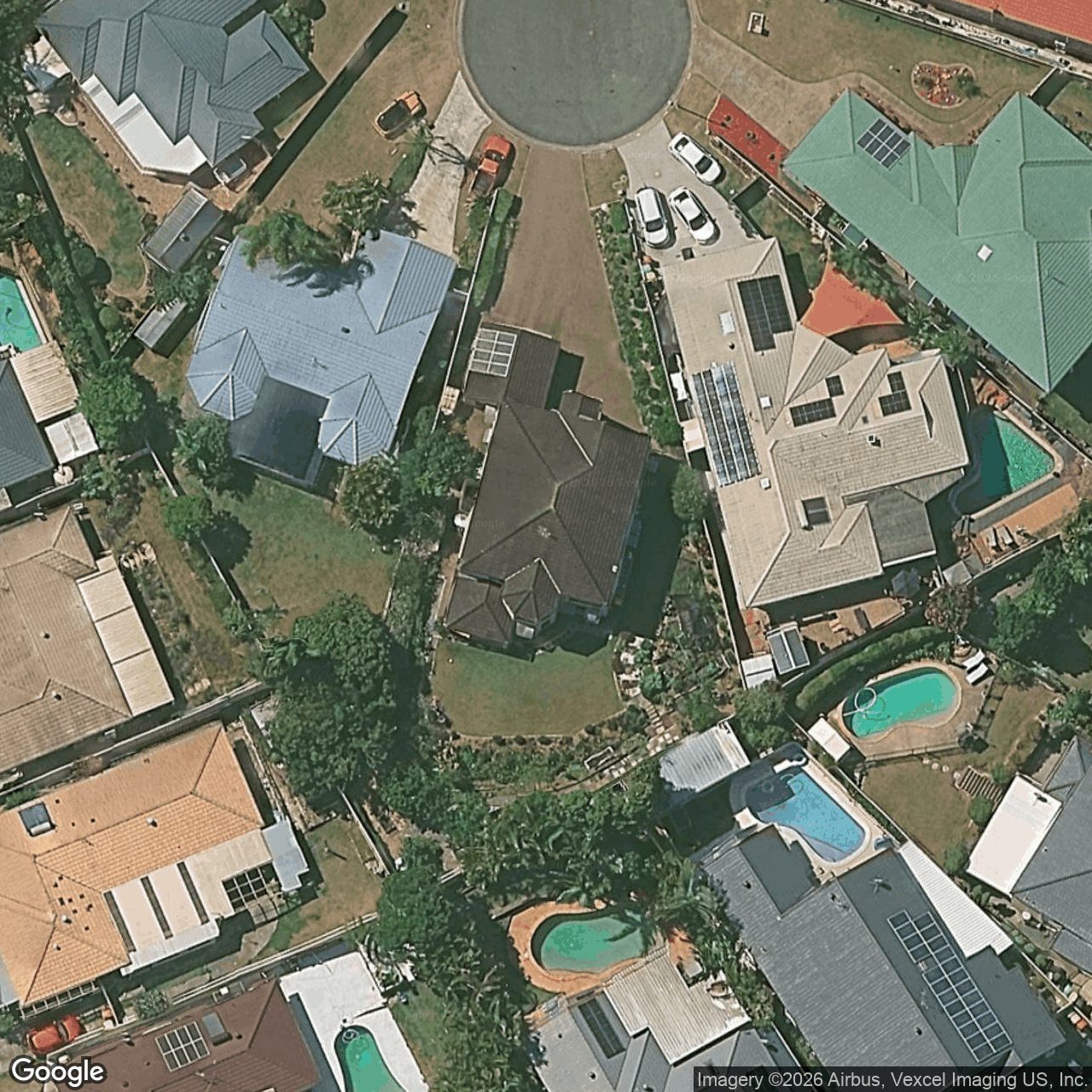 Aerial view of 23 Conadilly Court, Carrara QLD 4211