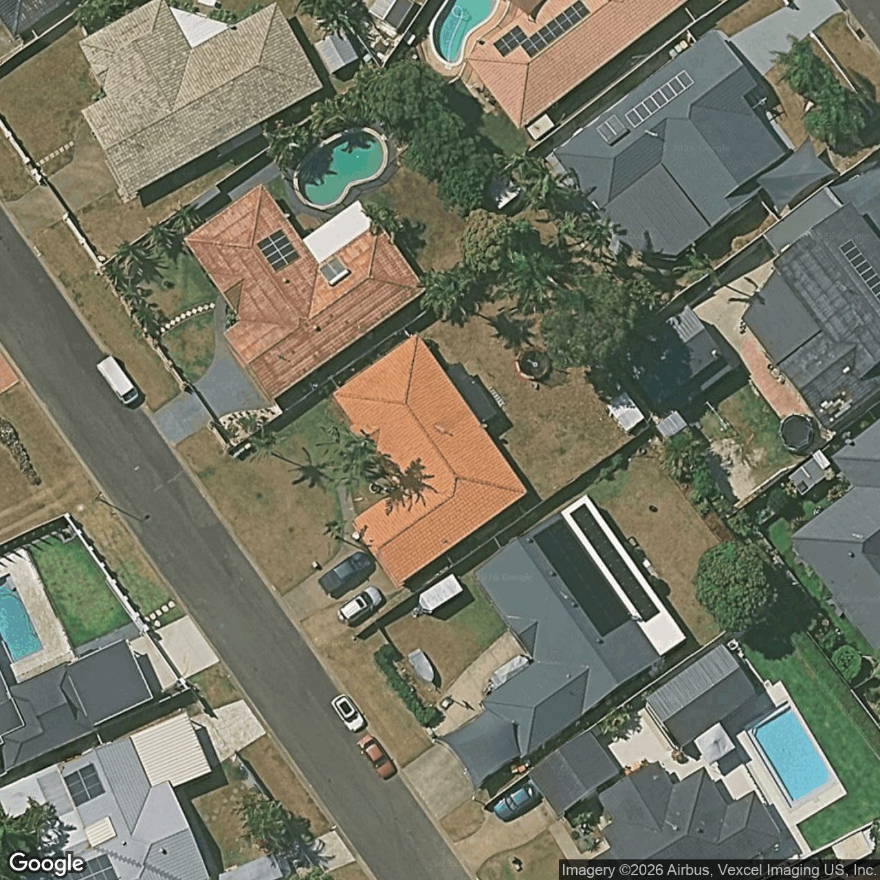 Aerial view of 10 Conadilly Court, Carrara QLD 4211