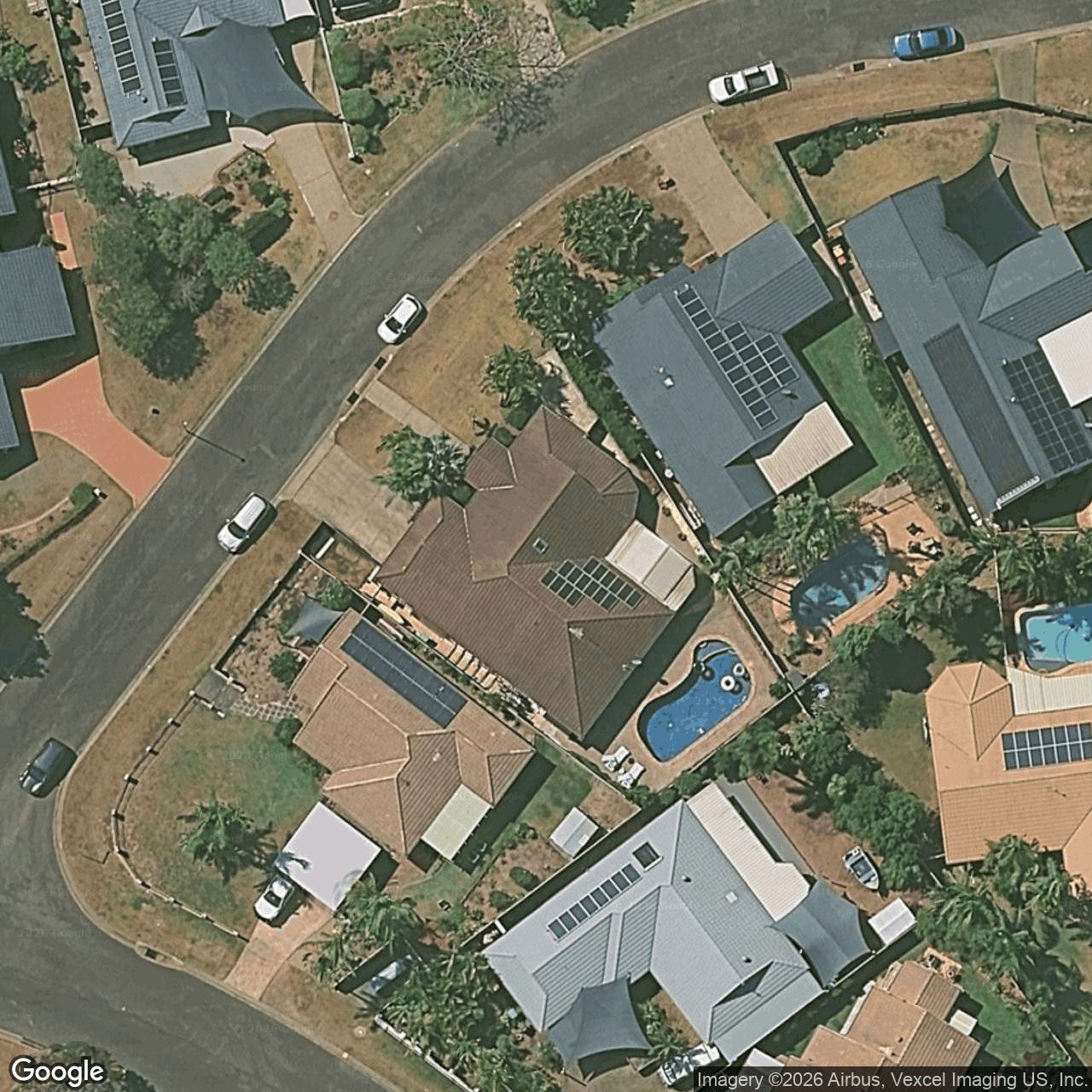 Aerial view of 3 Elsemore Court, Carrara QLD 4211