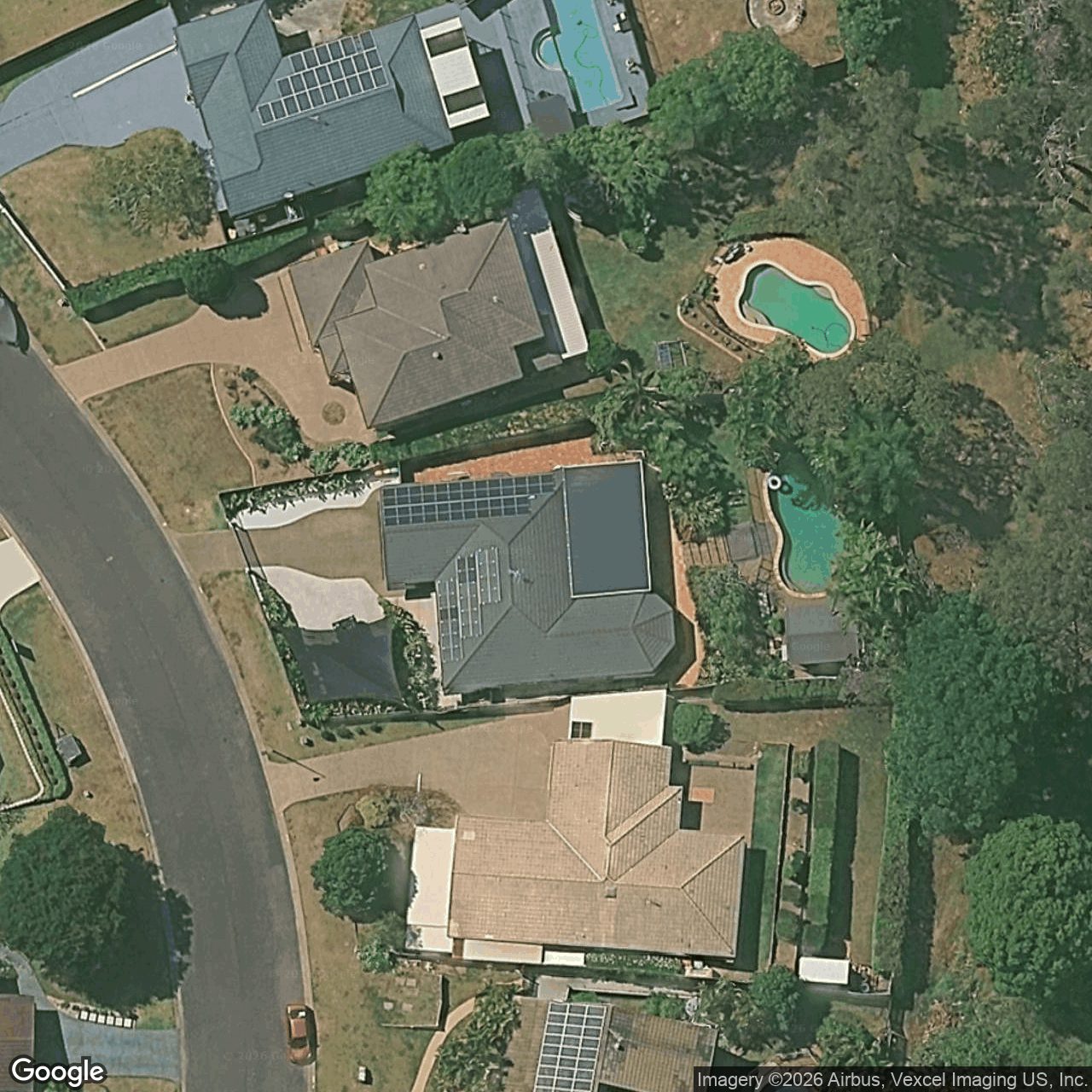 Aerial view of 34 Hastings Crescent, Carrara QLD 4211