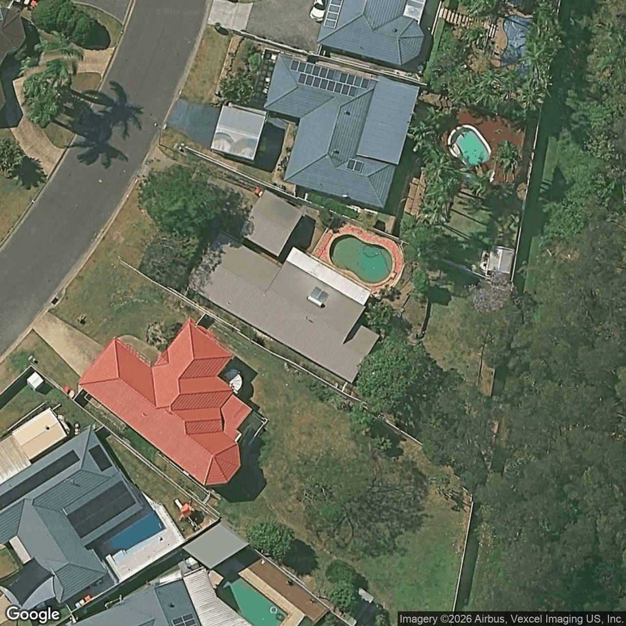 Aerial view of 48 Hastings Crescent, Carrara QLD 4211
